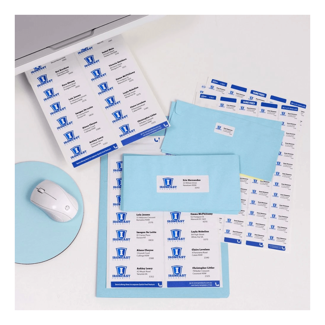 7 Avery Premium White Addressing Labels AveryEco 14UP 20 Sheets, 7 of 10