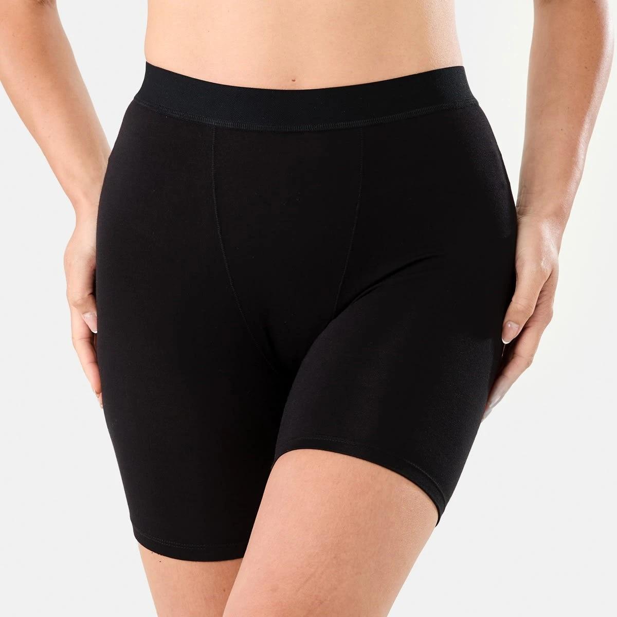 3 2 Pack Bamboo Longline Boyshorts BLACK, BLACK, 3 of 6