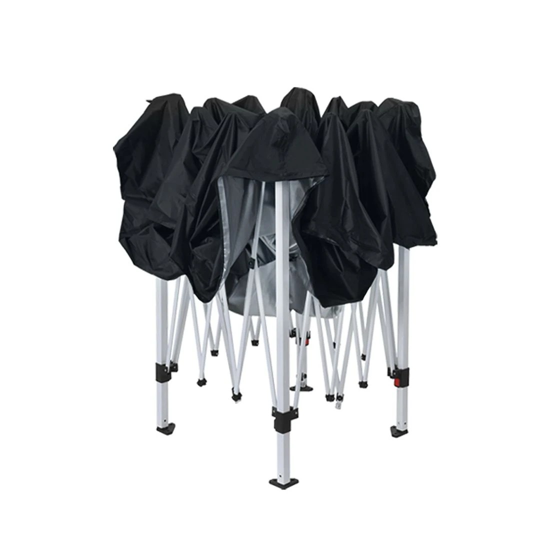 3 Instahut Gazebo Pop Up Marquee 3x3m Wedding Party Outdoor Camping Tent Canopy Shade Mesh Wall - Black, 3 of 7