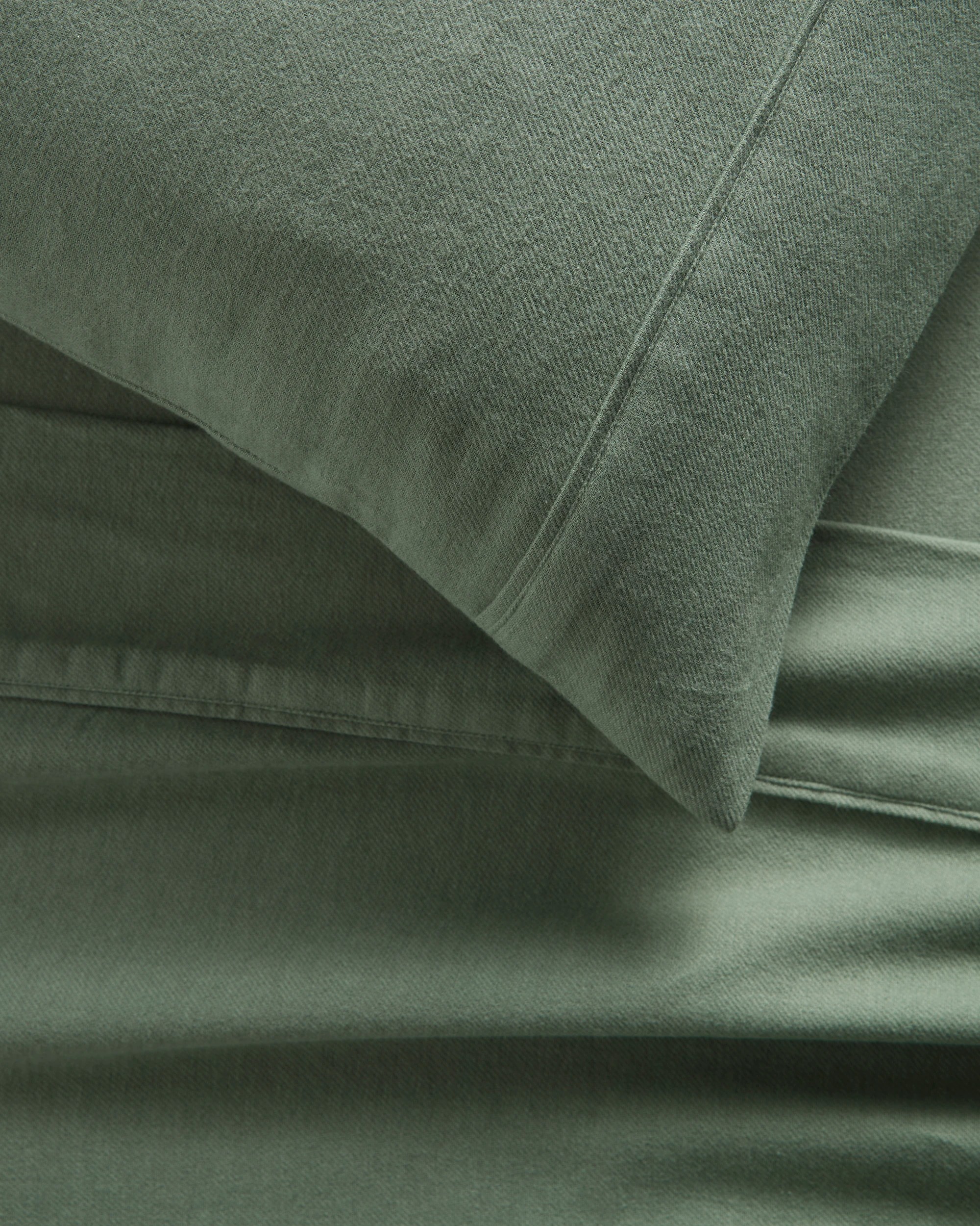 3 Target Kai Flannelette Sheet Set - King Single Bed - Green, 3 of 4