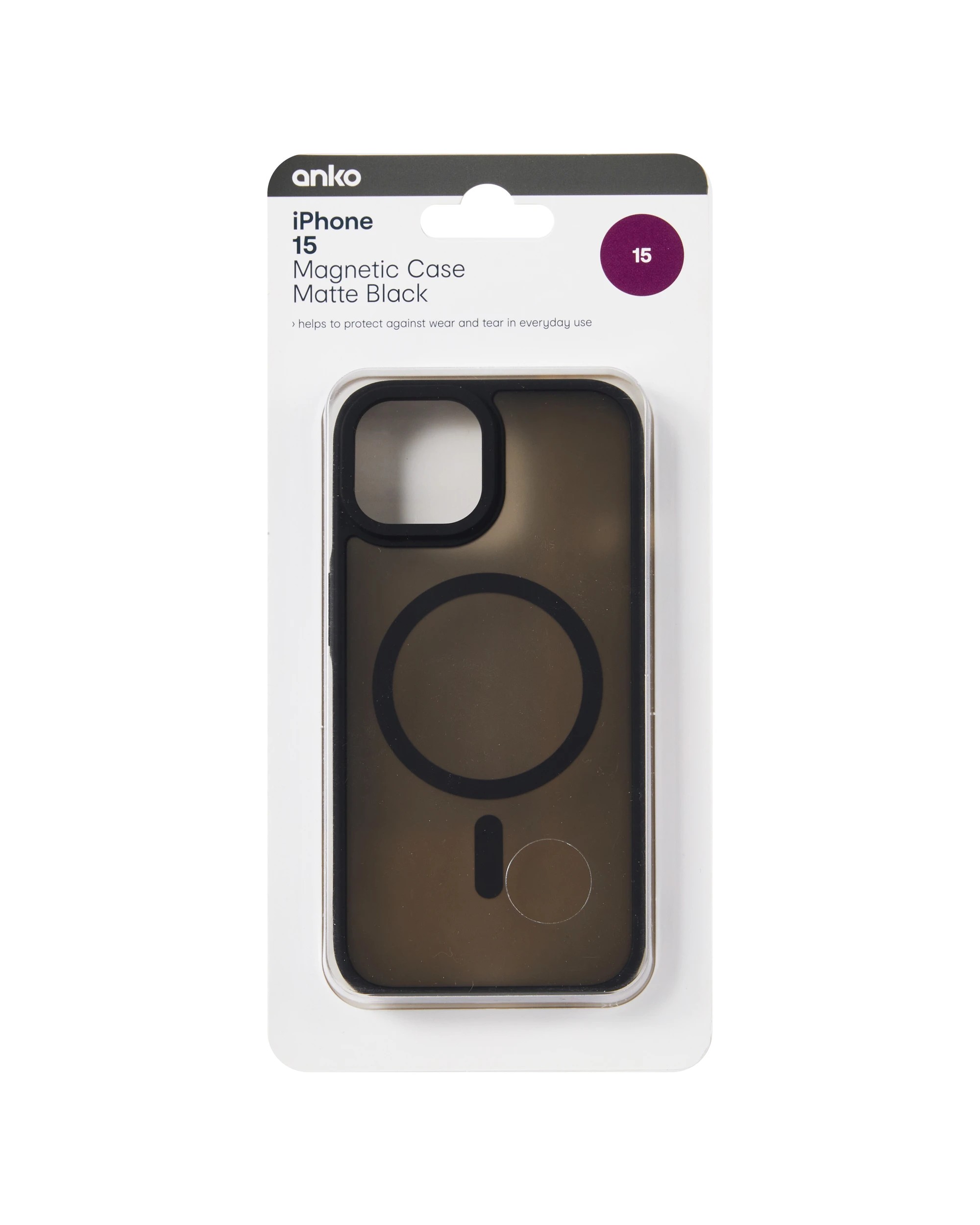 6 iPhone 15 Magnetic Case - Matte Black, 6 of 6