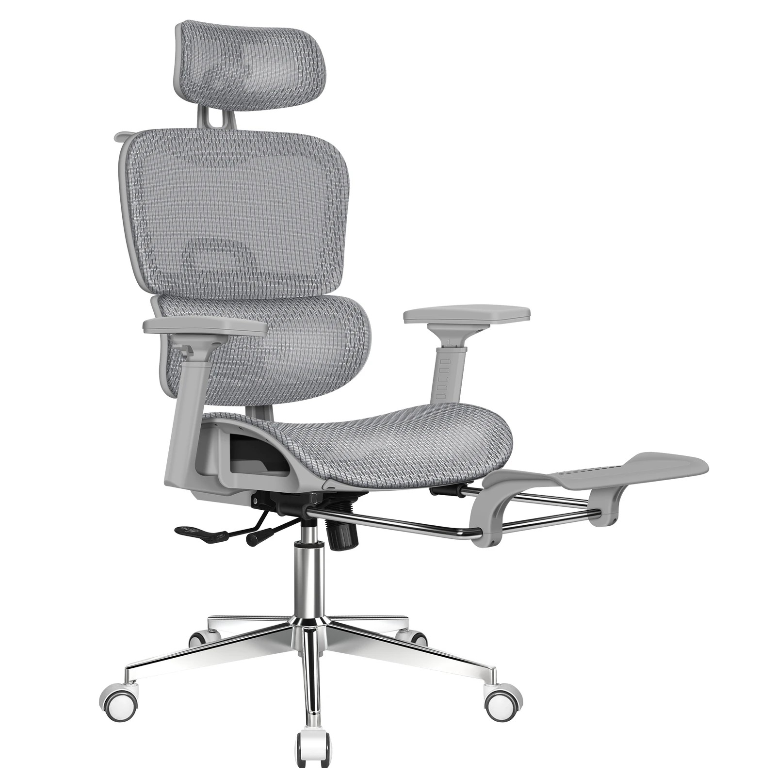 1 Alfordson Ergonomic Office Chair Mesh Executive Racing Computer Seat - Grey, 1 of 10