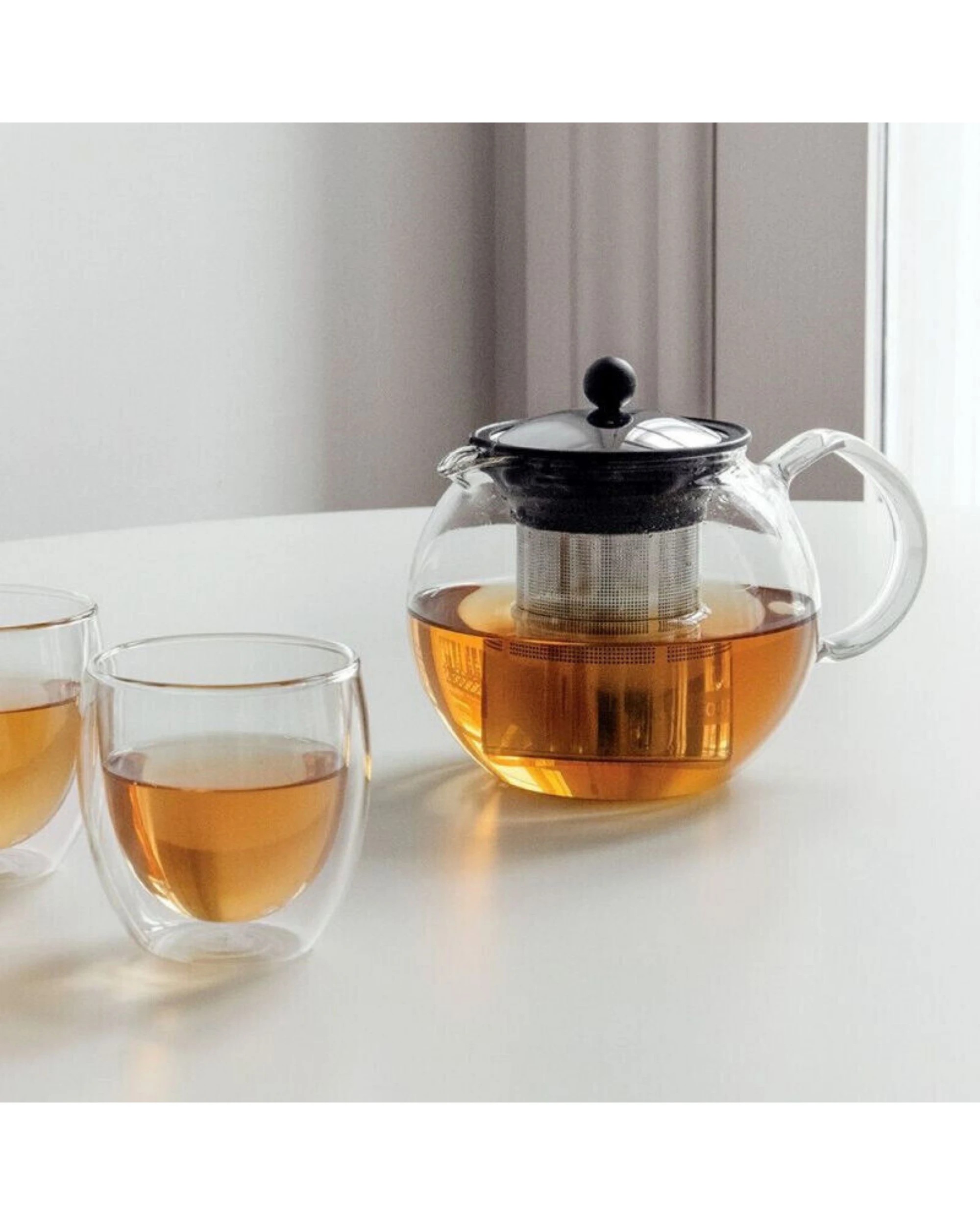 2 Bodum Assam 1L Tea Press with  Filter - Clear, 2 of 4