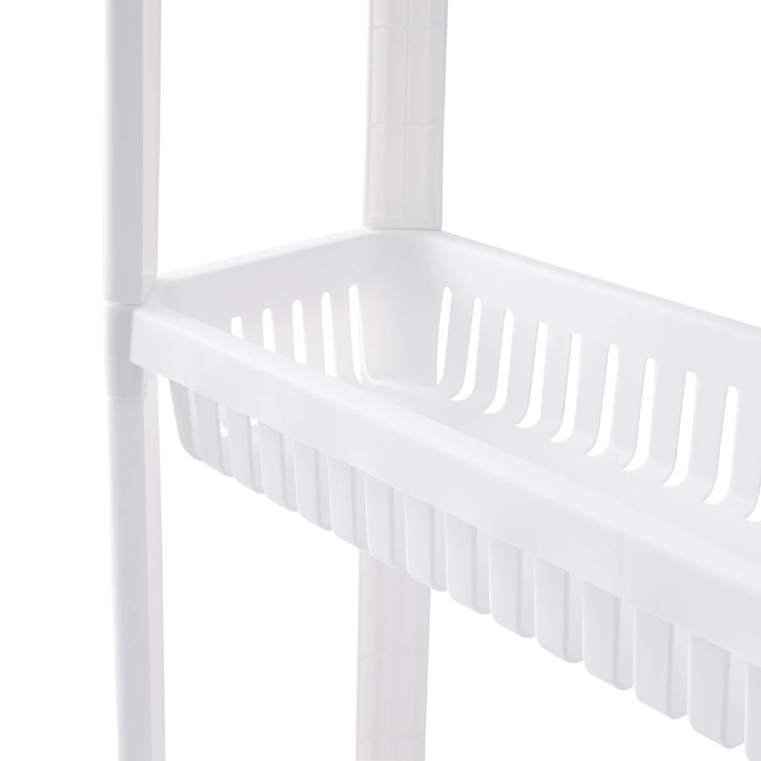 8 3 Tier Plastic Trolley - White, 8 of 10