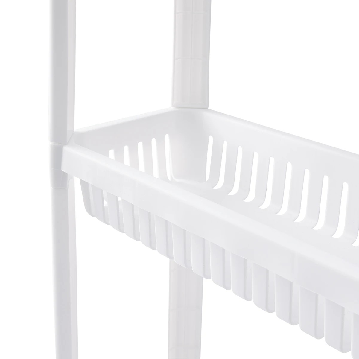 8 3 Tier Plastic Trolley - White, 8 of 10