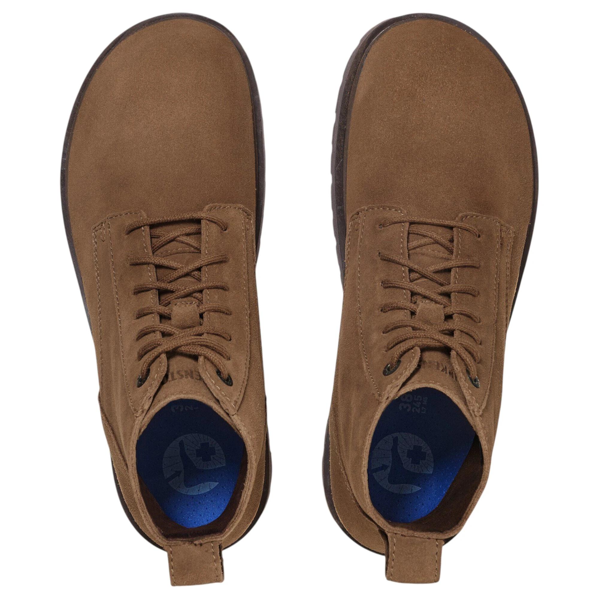 4 Birkenstock Mens Highwood Lace Mid Shoes Suede Leather Boots DARK TEA, 4 of 6