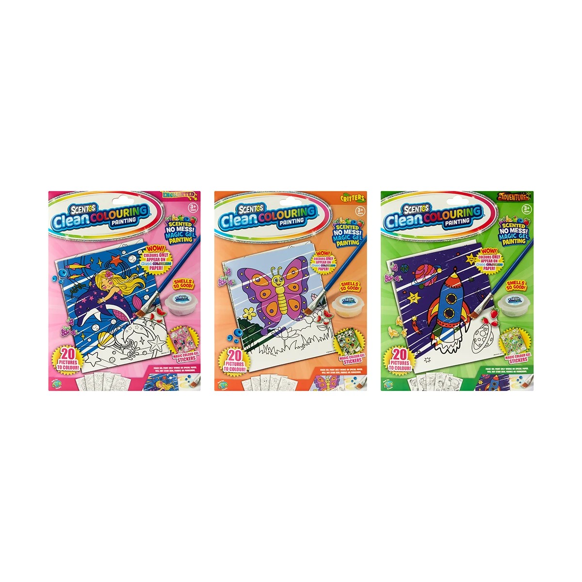 1 Scentos Clean Colouring Painting - Assorted, 1 of 10