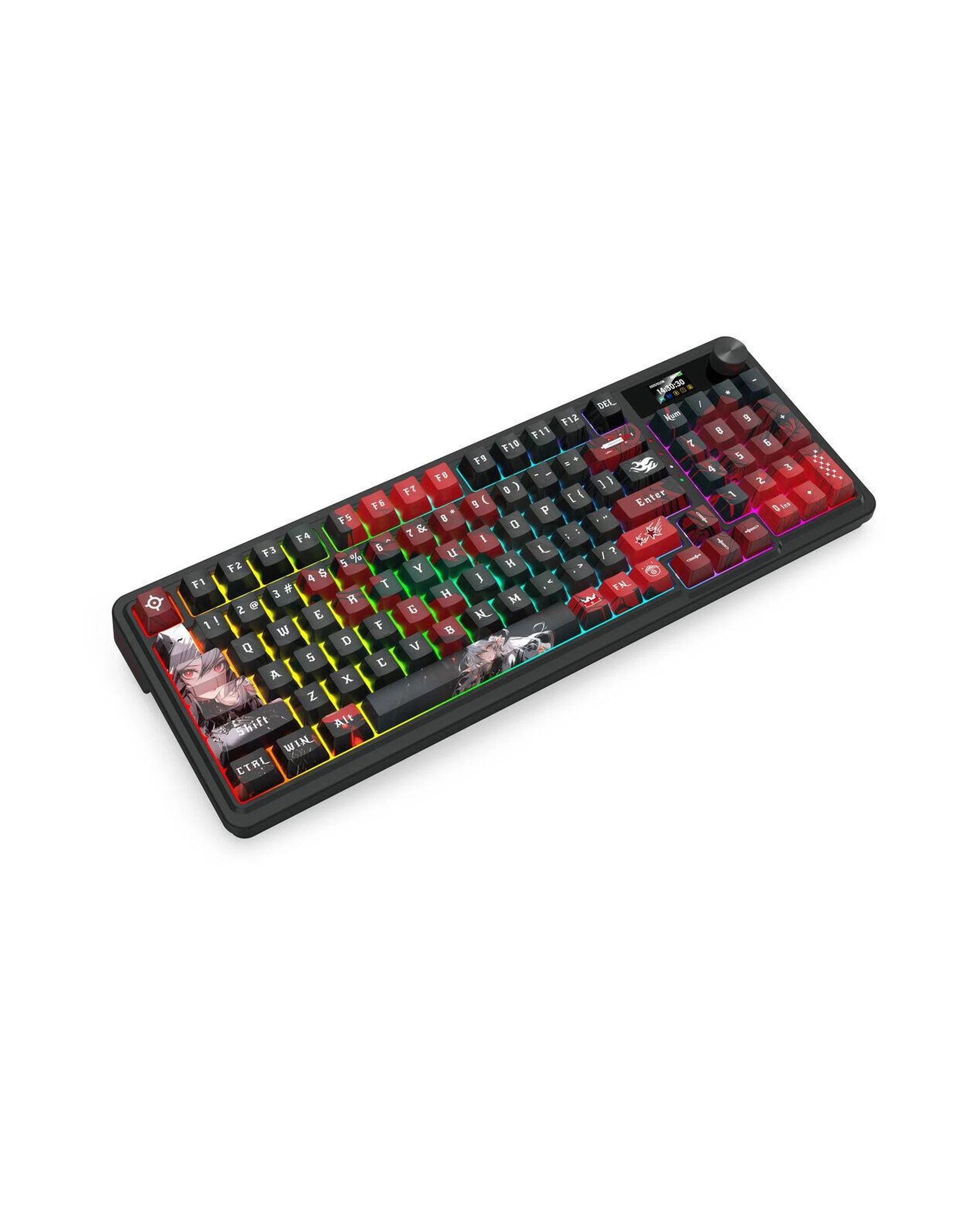 3 Redragon K719WGB1 Pro Artemis Pro LCD Gasket Wireless Mechanical Keyboard - Black, 3 of 10