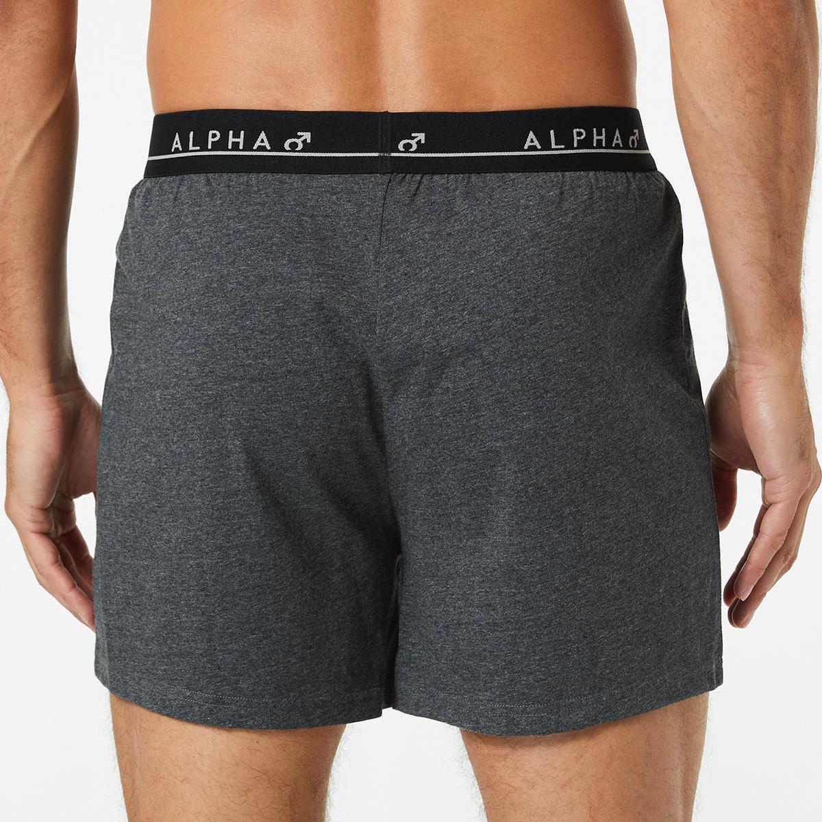 5 3 Pack Plain Jersey Boxers GREY NAVY CHARCOAL, 5 of 7