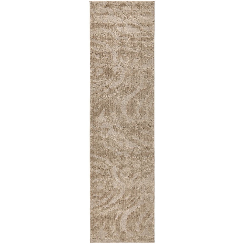 2 Common Ground Rugs Sanctuary Nyla 400x80cm - Large Runner Power Loomed Rug - Beige, 2 of 7