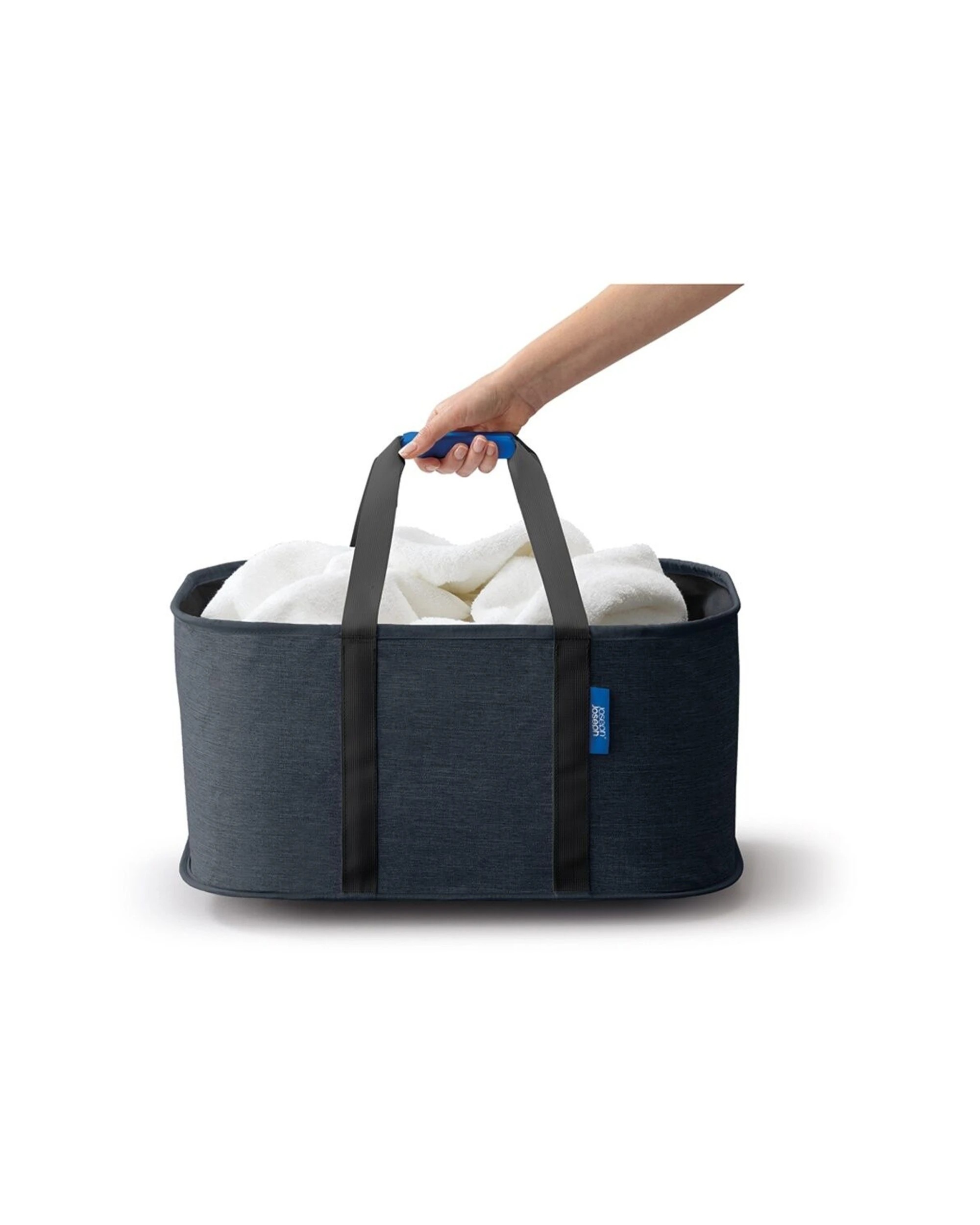 2 Joseph Joseph Hold-All Collapsible Laundry Basket With Handles Moisture Resistant - Black, 2 of 6