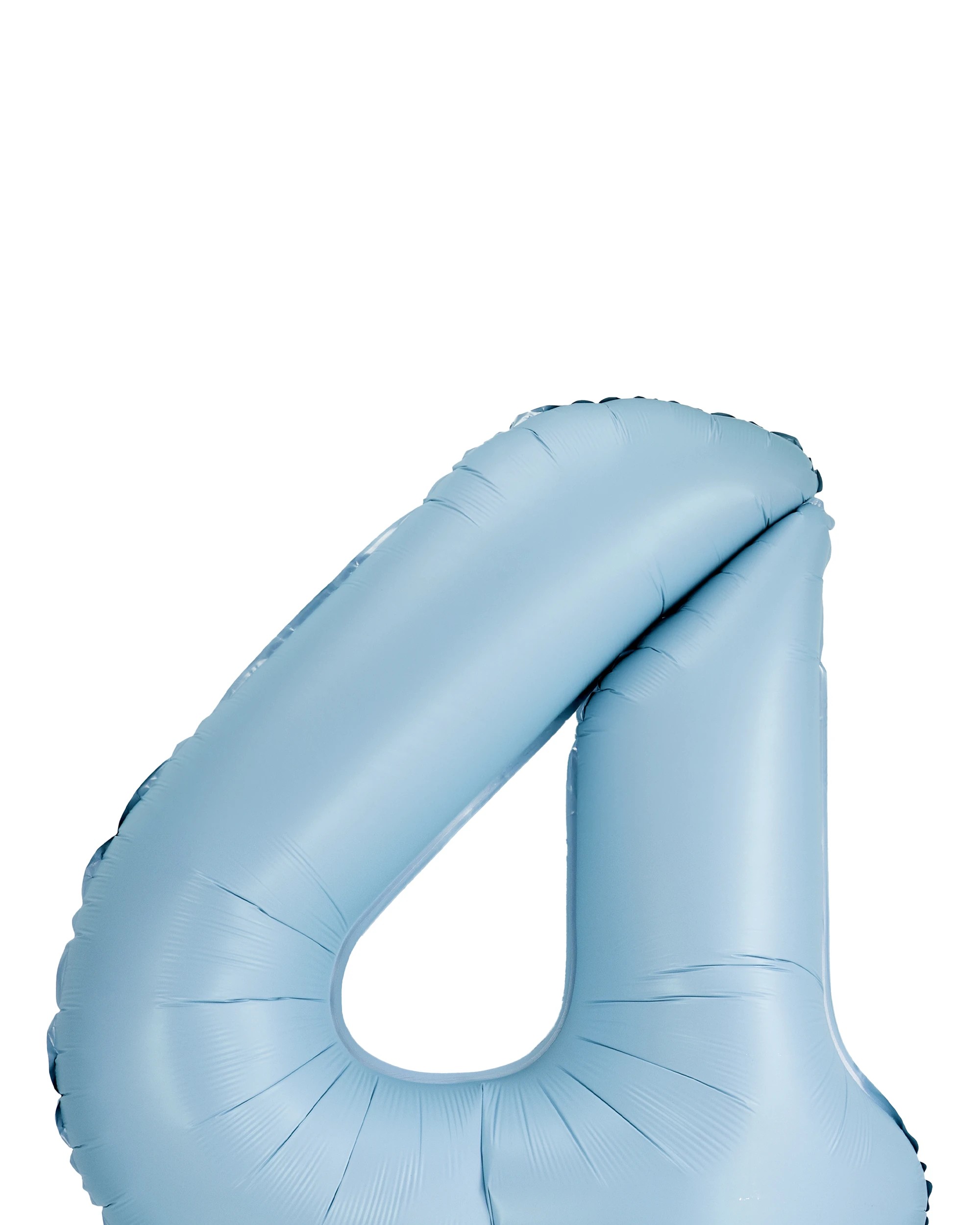 2 Giant Matte Blue Number 4 Foil Balloon, 2 of 5