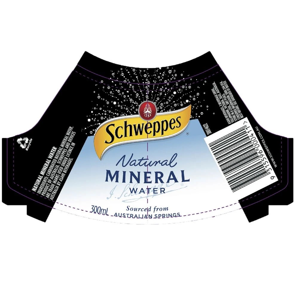 3 Schweppes Natural Mineral Water 300mL 24 Pack, 3 of 3