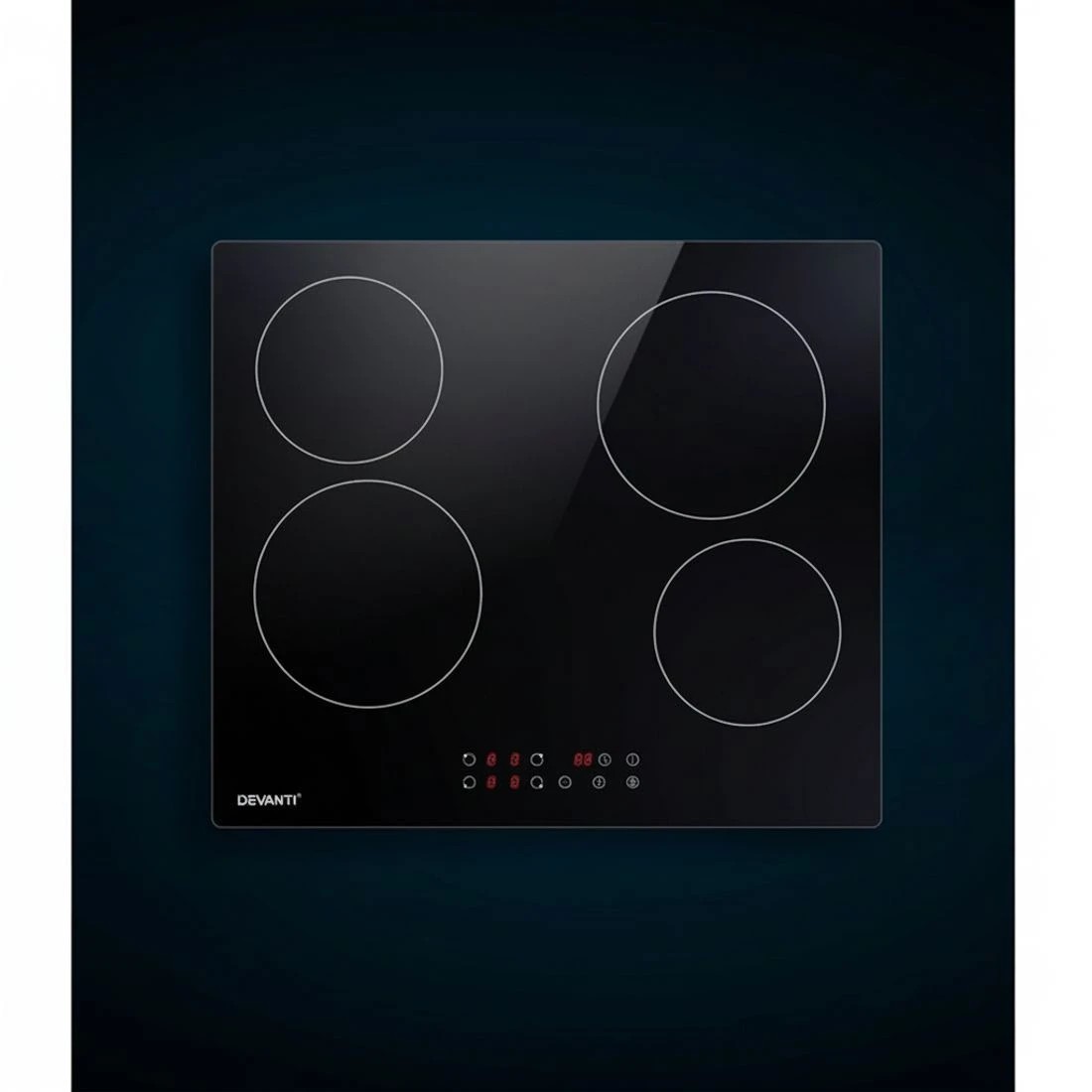 5 Devanti Electric Ceramic Cooktop 60cm Touch Control - Black, 5 of 5