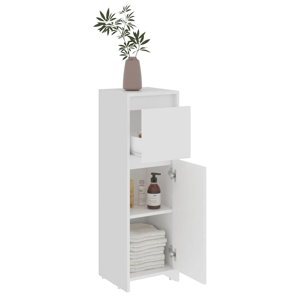 4 Vidaxl Bathroom Cabinet Cabinet - White, 4 of 8
