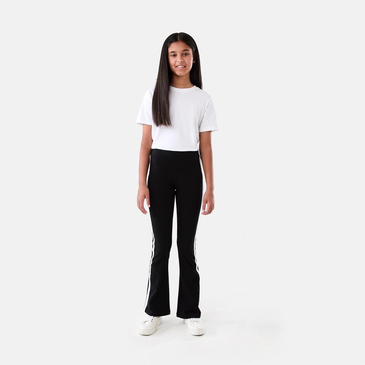 5 Side Stripe Flare Leggings BLACK, 5 of 6