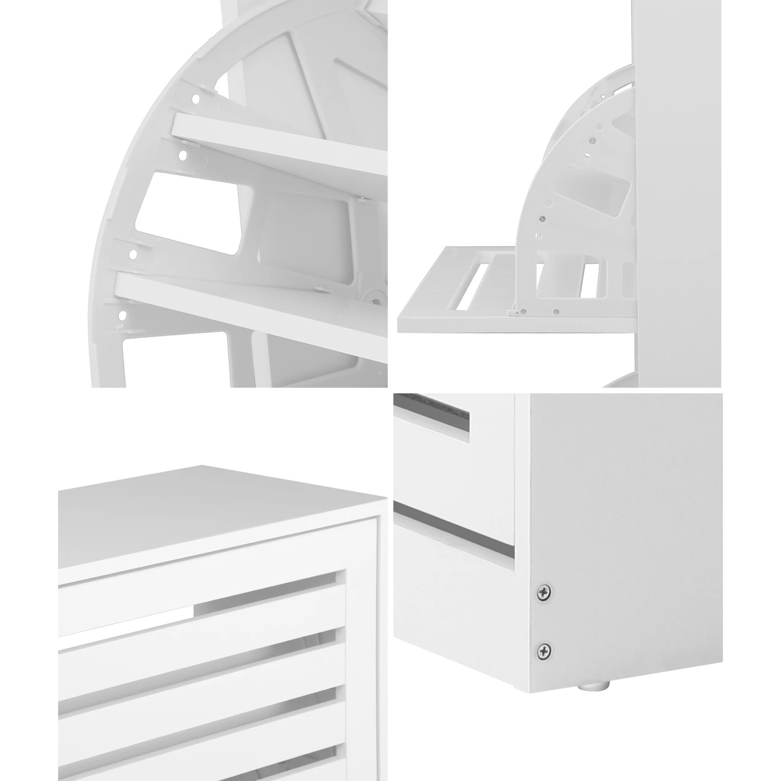 4 Oikiture Shoe Rack Shoes Storage Cabinet Organiser Shelf 3 Doors 45 Pairs
 - White, 4 of 5