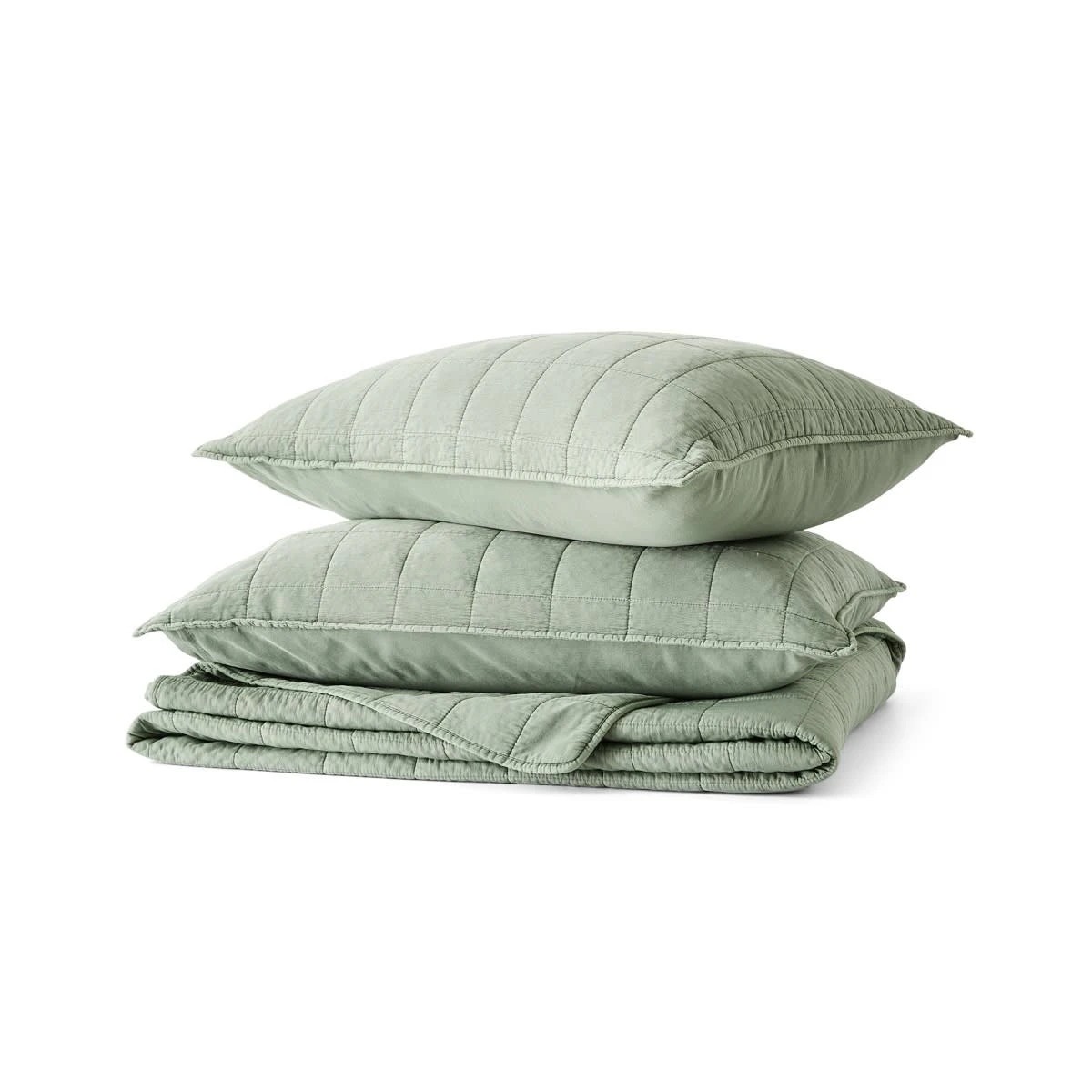 6 Hayden Coverlet Set - Queen/King Bed, Seagrass, 6 of 7
