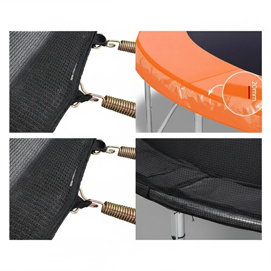 4 Everfit 16FT Trampoline for Kids w/ Ladder Enclosure Safety Net Rebounder - Multi, 4 of 8