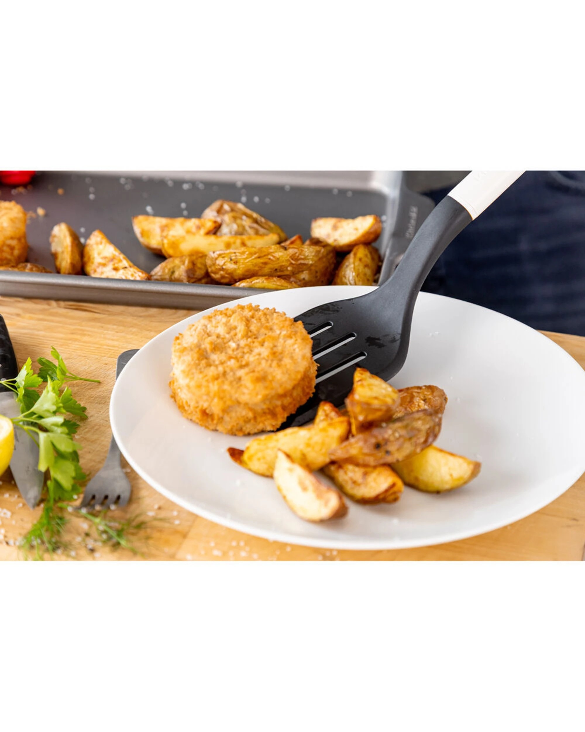 5 KitchenAid Classic Slotted Nylon Turner 2PK Heat Resistant Ergonomic Handle - Multi, 5 of 6