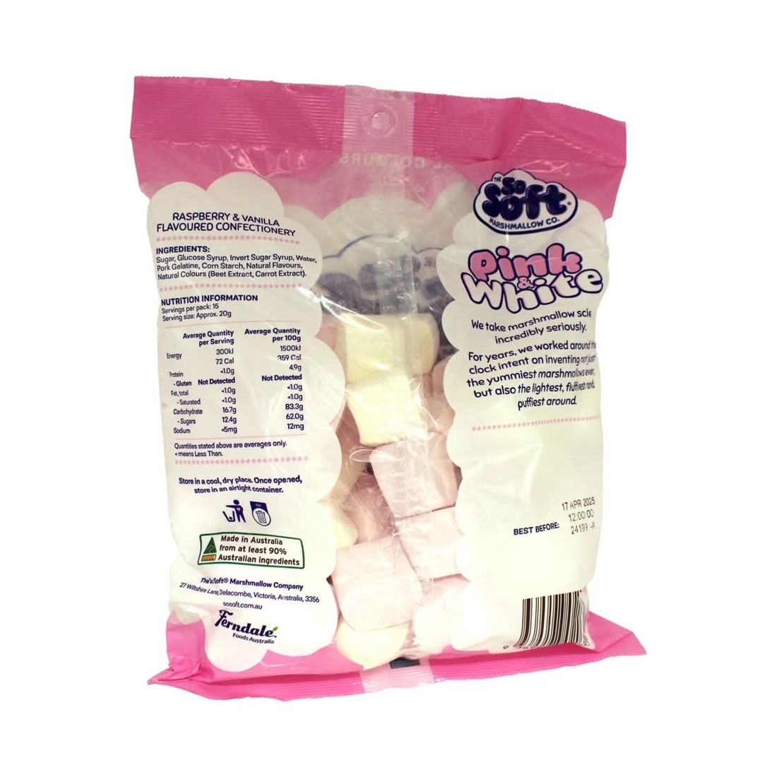 3 The So Soft Marshmallow Co. Pink & White 300g, 3 of 3