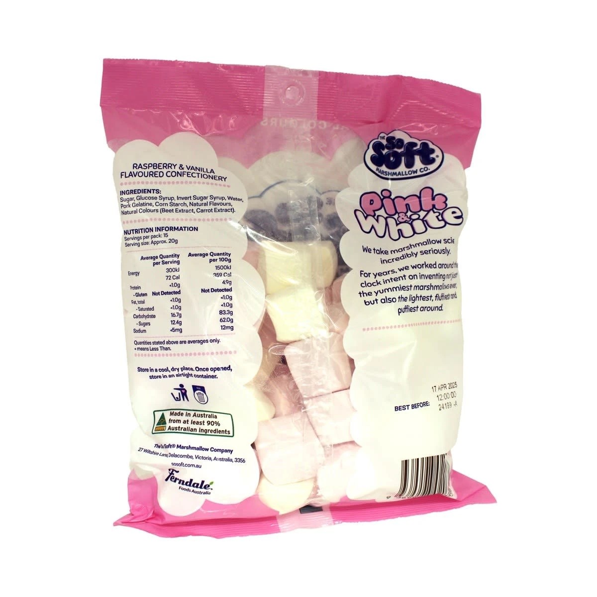 3 The So Soft Marshmallow Co. Pink & White 300g, 3 of 3
