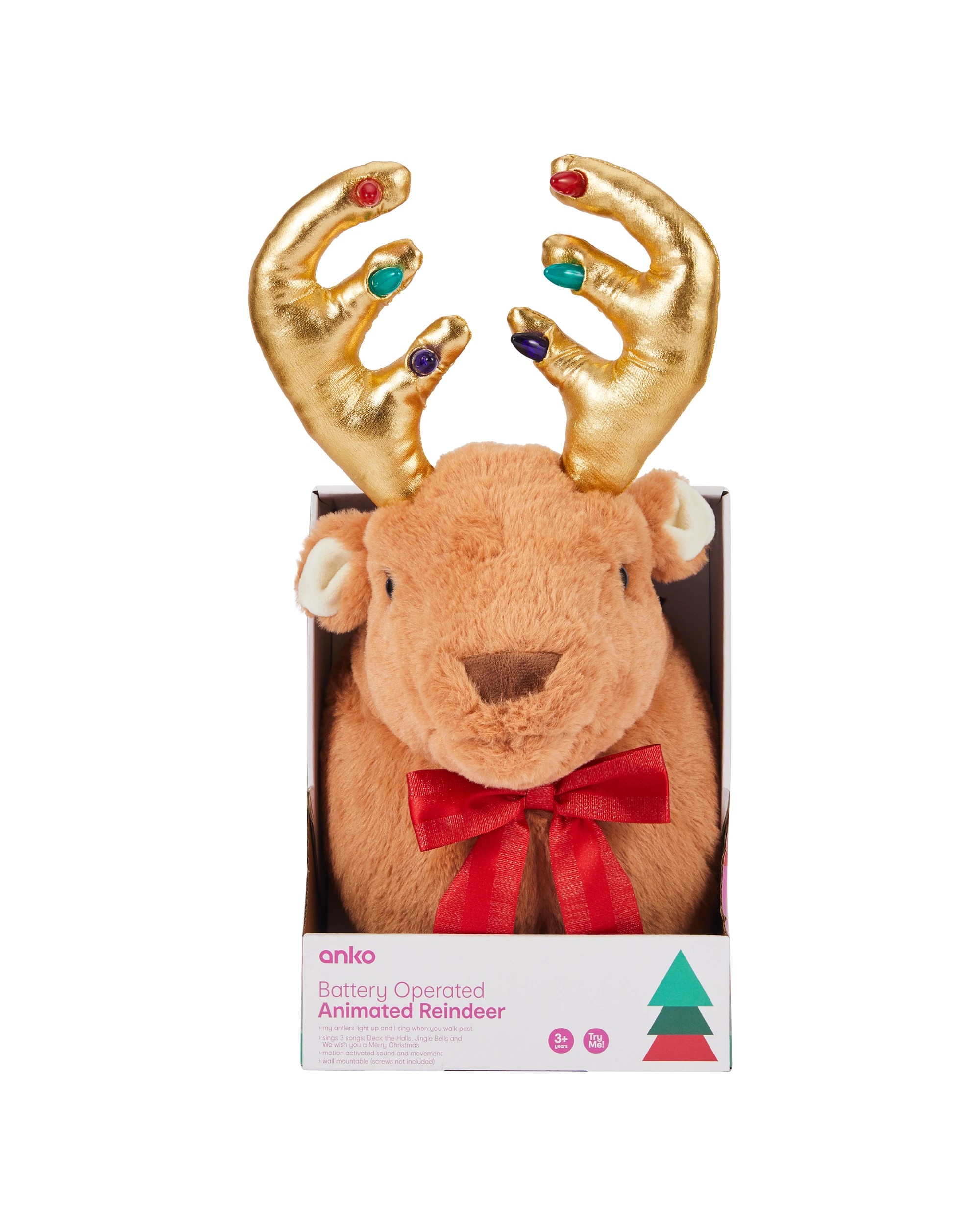 6 Battery Operated Animated Reindeer, 6 of 7