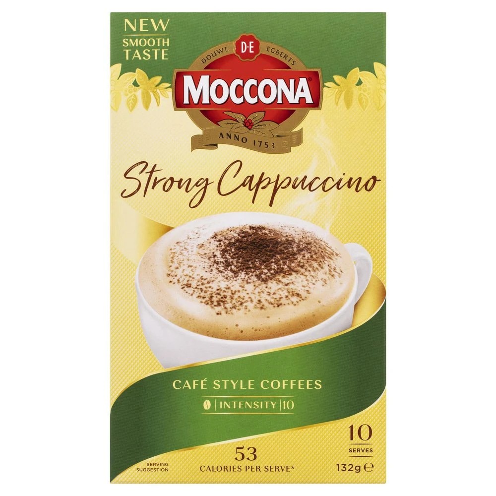 2 Moccona Strong Cappuccino Sachets 10 Pack, 2 of 5
