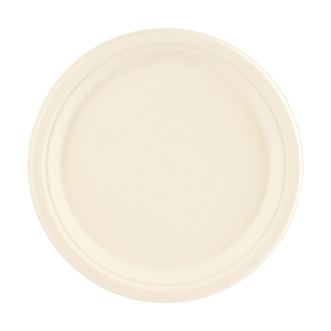 1 12 Piece Sugarcane Pulp Round Plates, 1 of 4