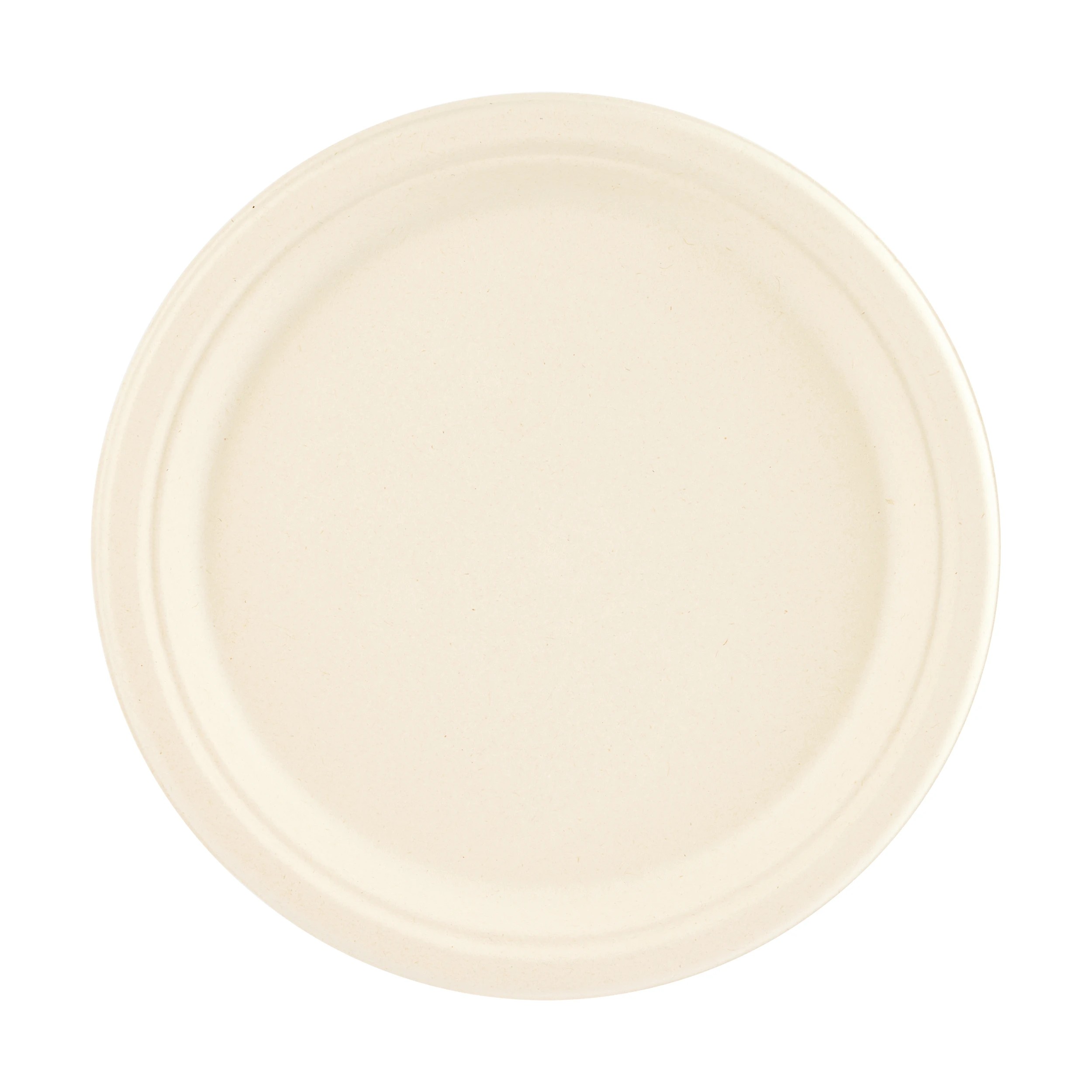 1 12 Piece Sugarcane Pulp Round Plates, 1 of 4