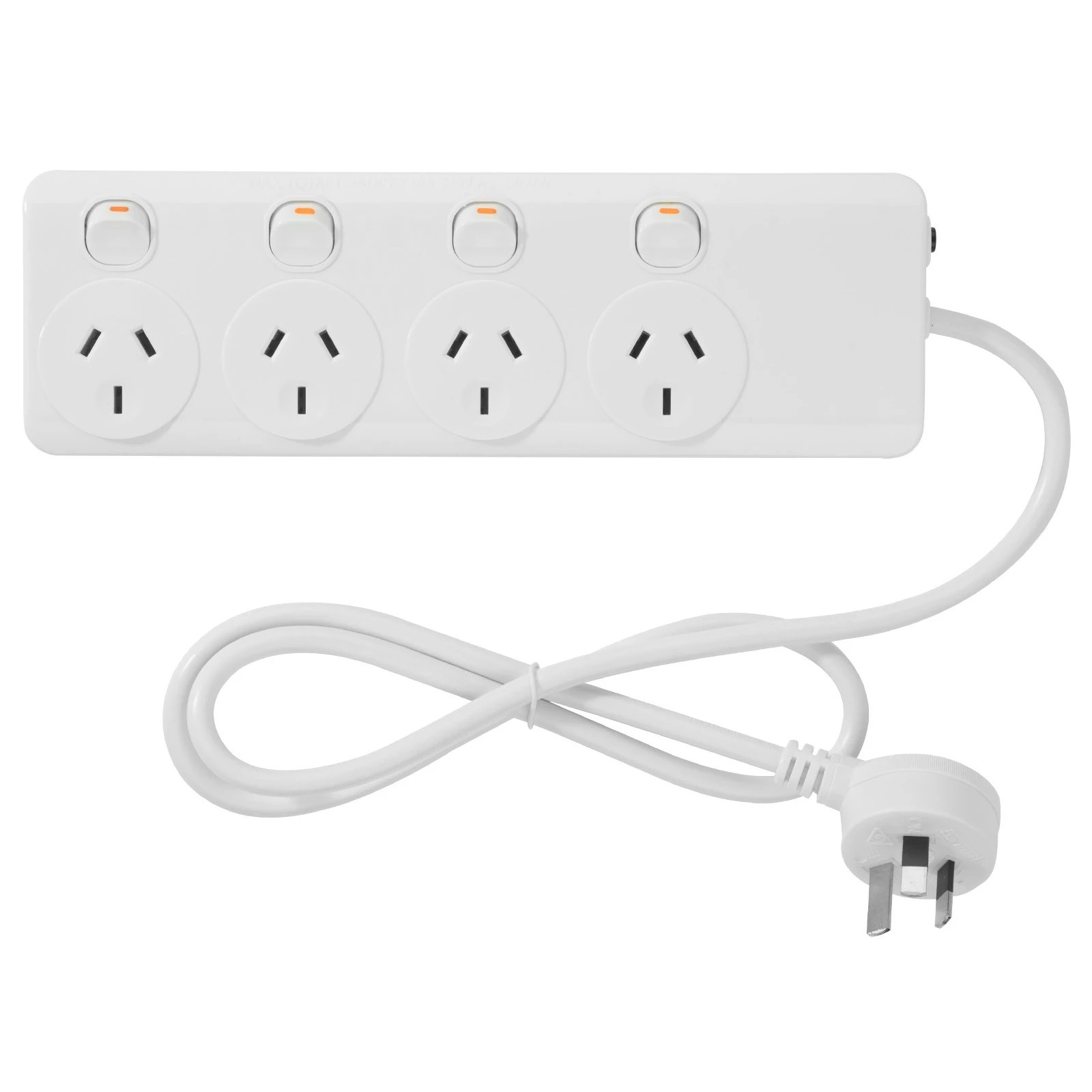 2 Individually Switch 4 Outlet Powerboard, 2 of 4