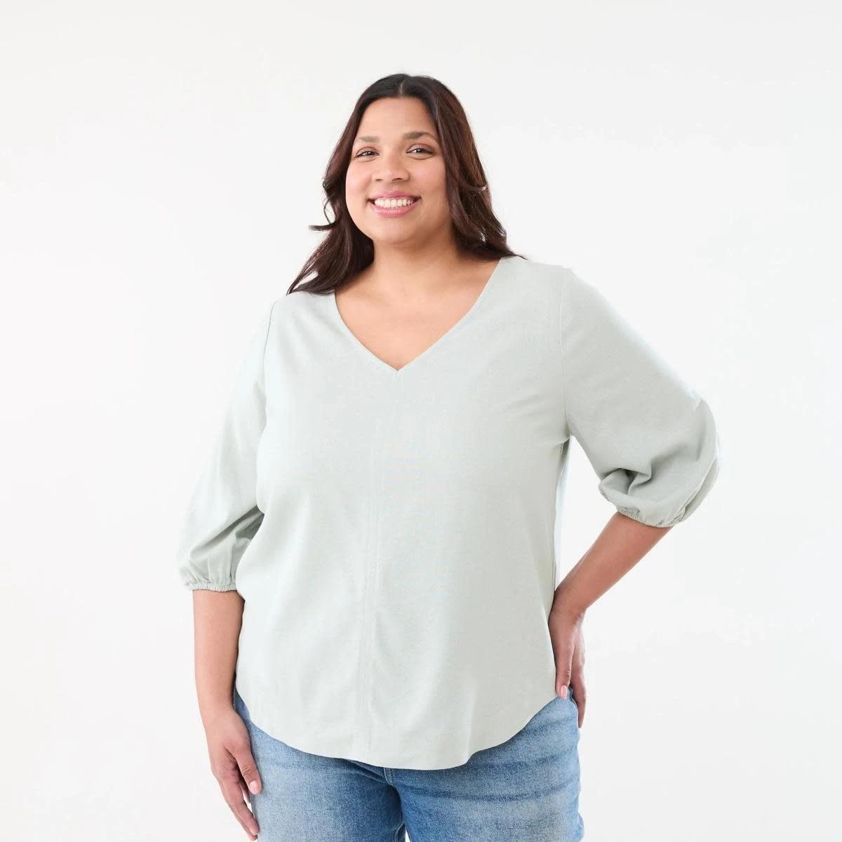 1 Curve Long Sleeve Top MINERAL GRAY, 1 of 5