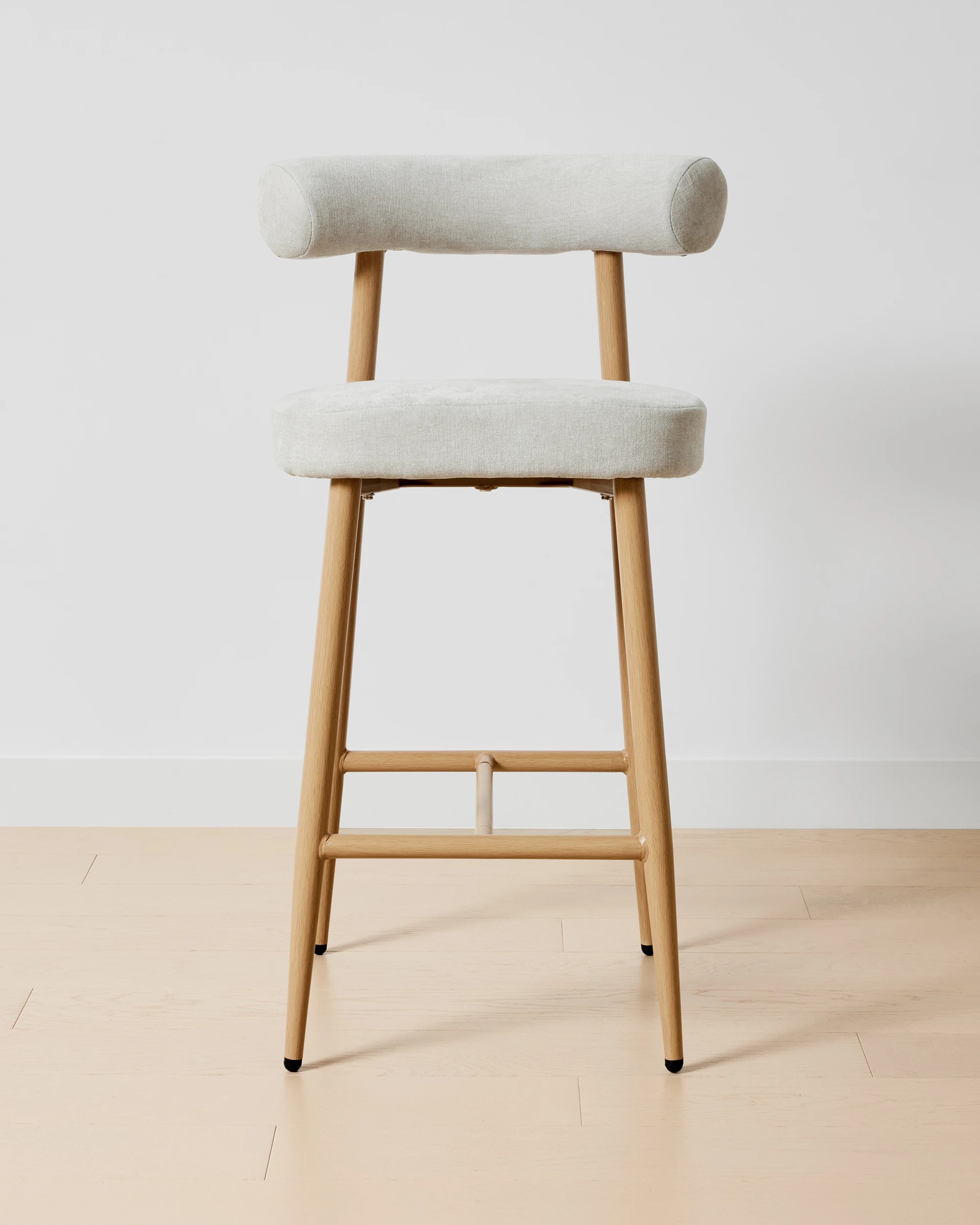2 Henry Upholstered Bar Stool - Grey, 2 of 7