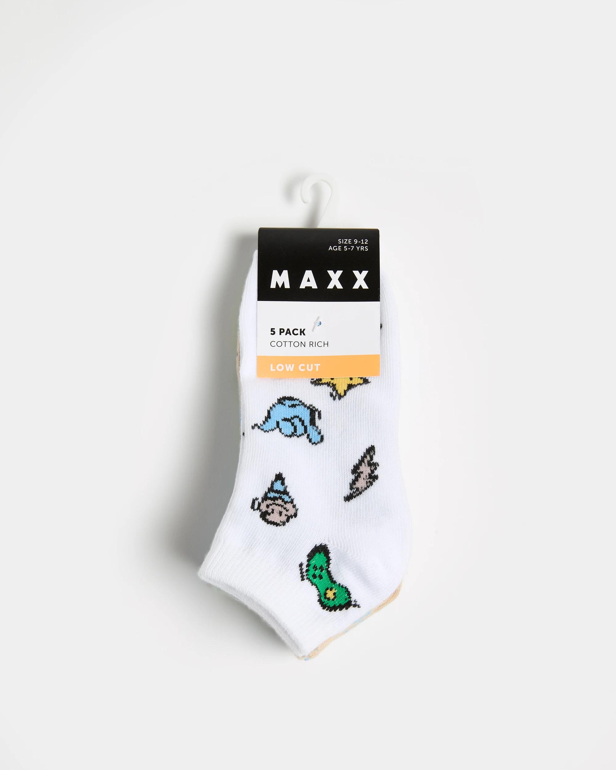 3 Boys Low Cut Socks 5 Pack - Maxx SKATE, 3 of 3
