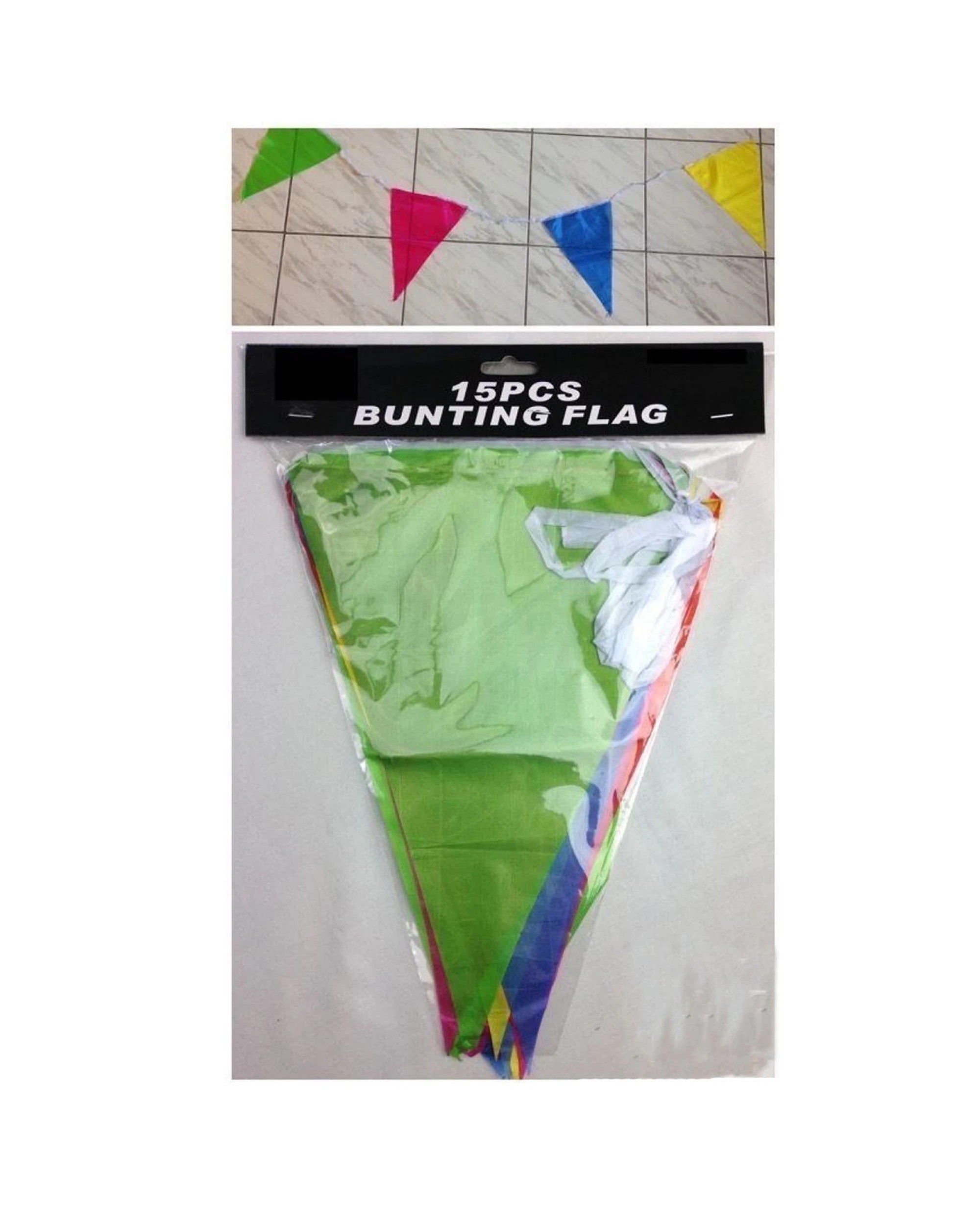 2 BR Costumes 12x 9m BUNTING FLAG Colourful Triangle Party Banner Birthday Wedding Flags Outdoor, 2 of 4