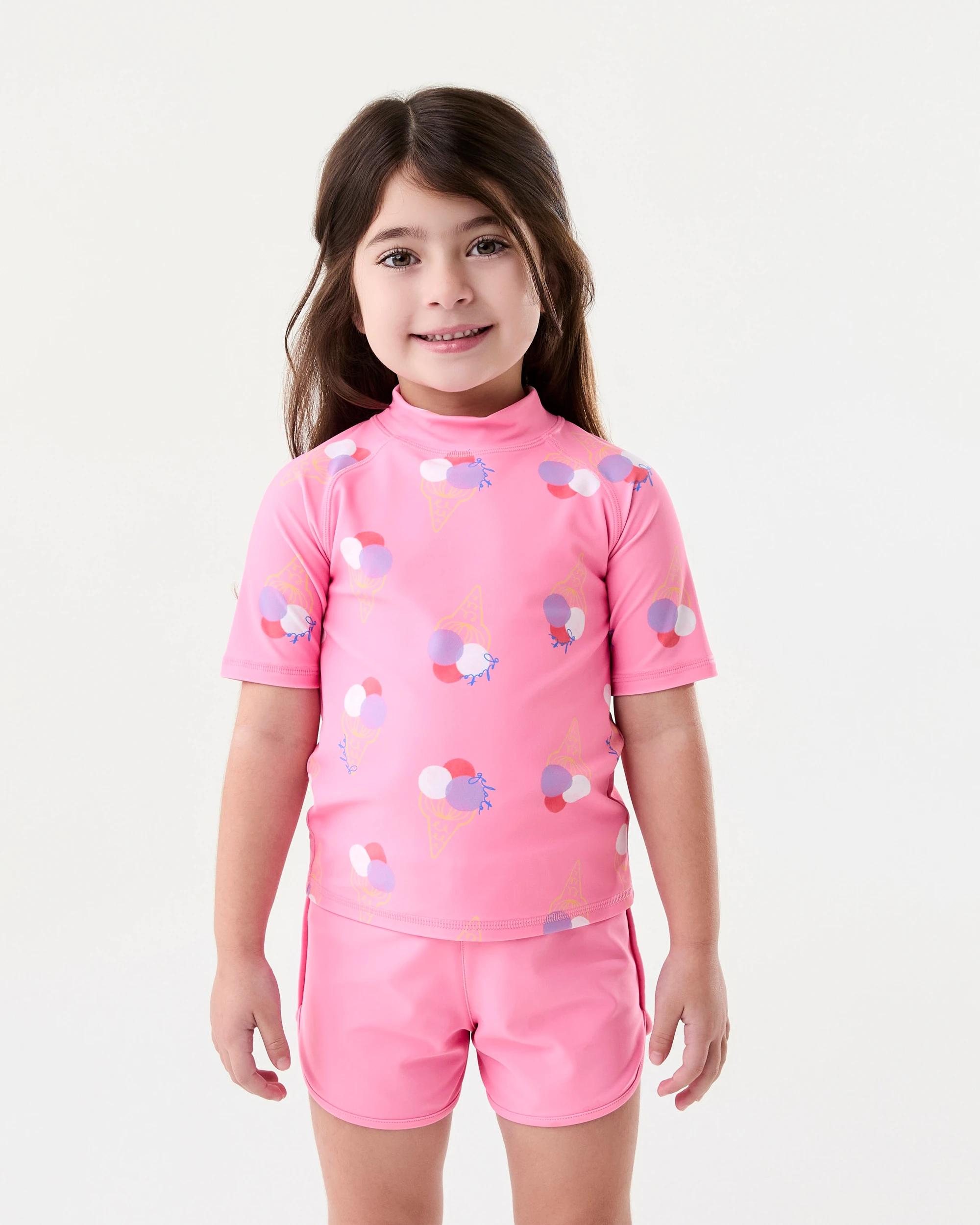 1 Printed Rash Vest Pnk Icecrm, 1 of 7