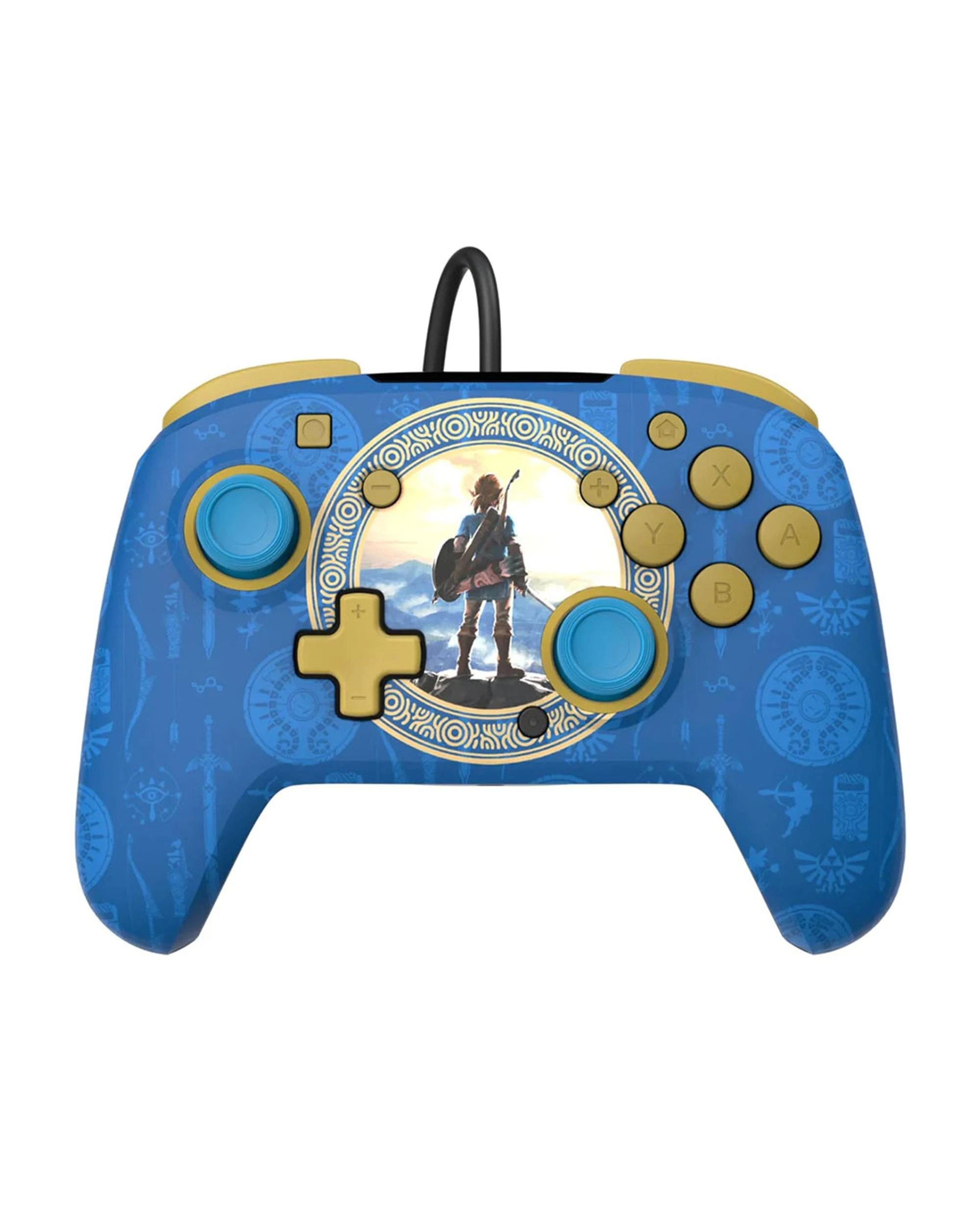 1 PDP Switch Rematch Wired Controller Hyrule Blue, 1 of 10