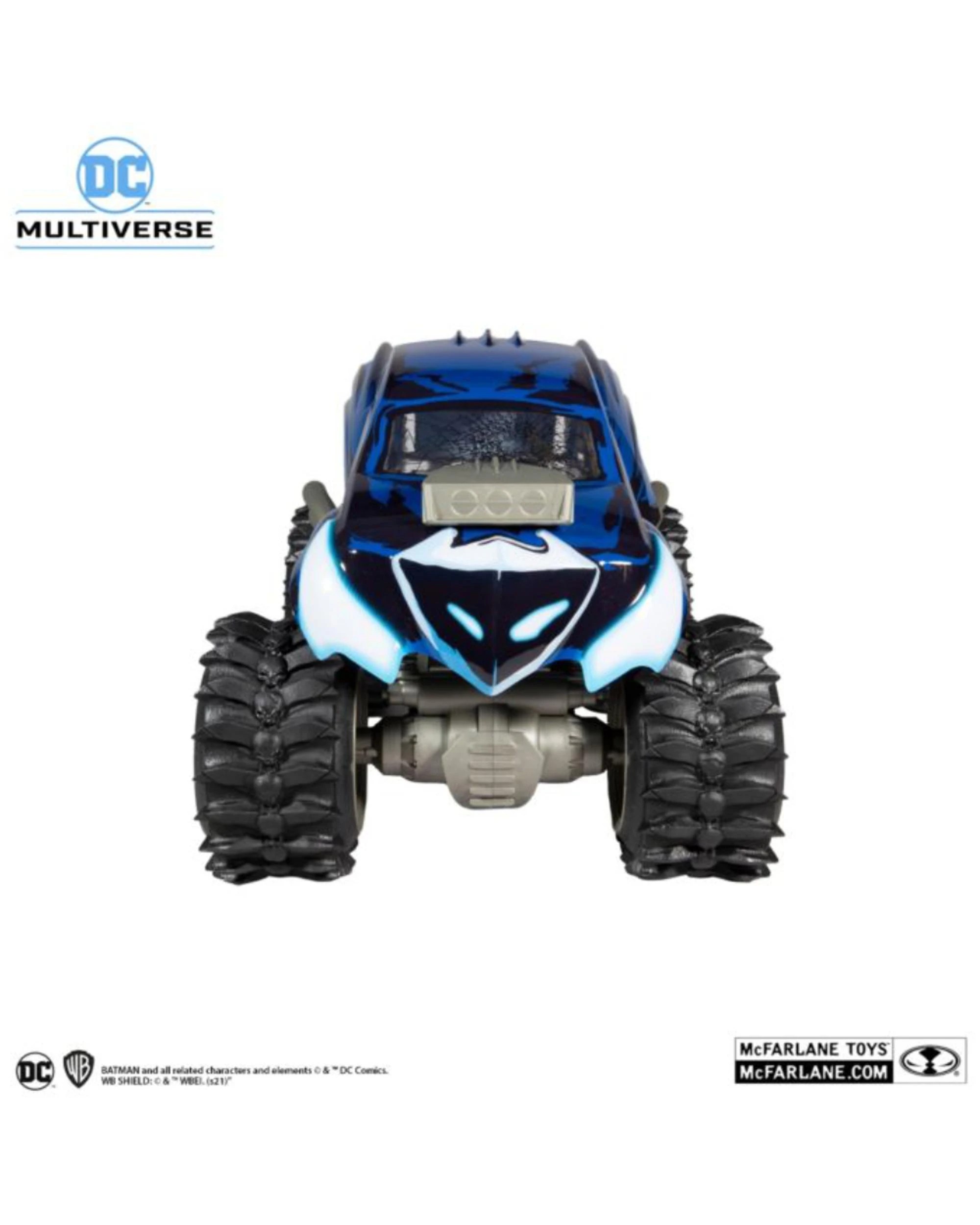 4 DC Multiverse Dark Nights: Death Metal Batmobeast 7 inch Scale Action Figure Vehicle, 4 of 7