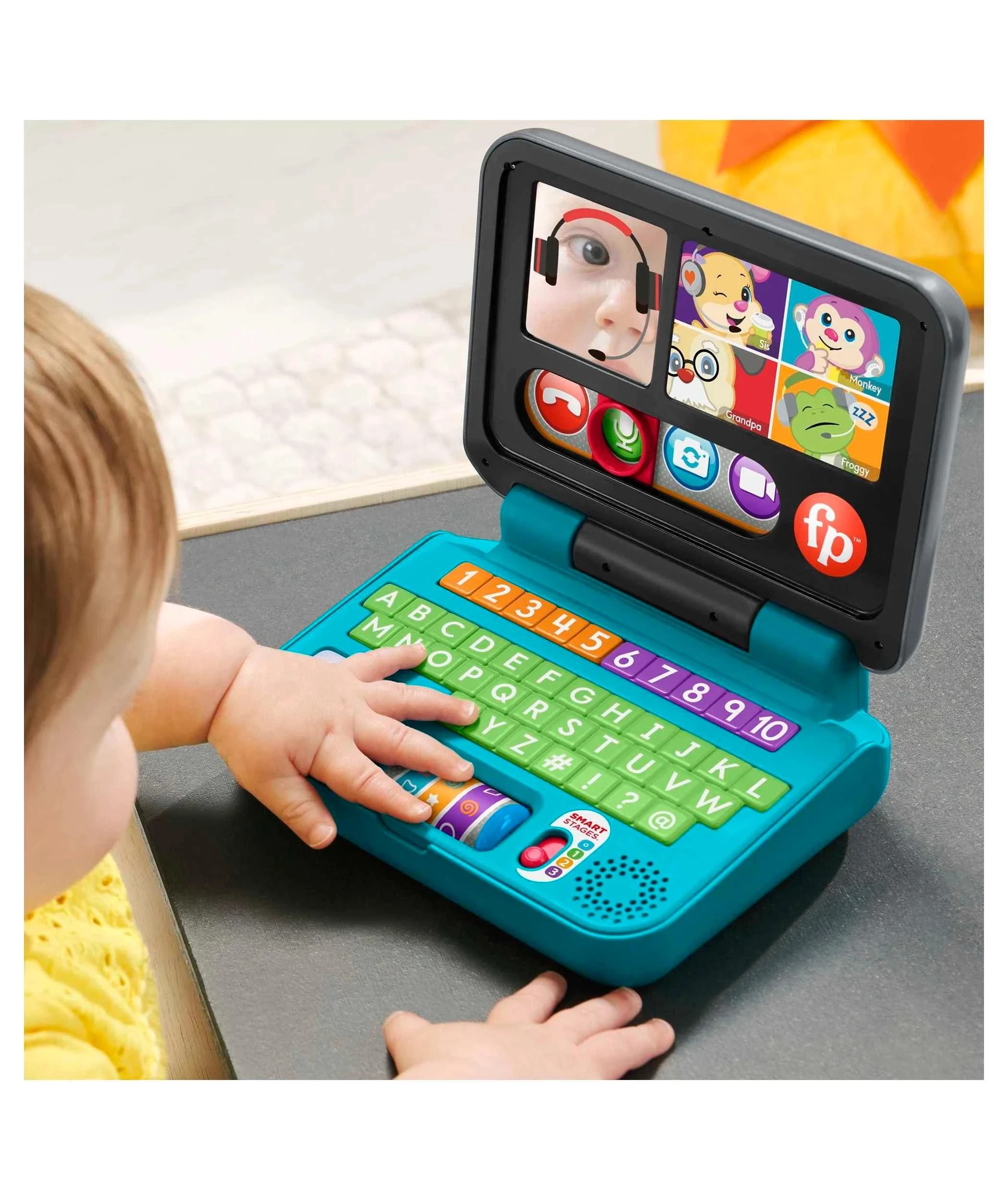 5 Mattel Fisher-Price Laugh & Learn Let's Connect Laptop - Multi, 5 of 6