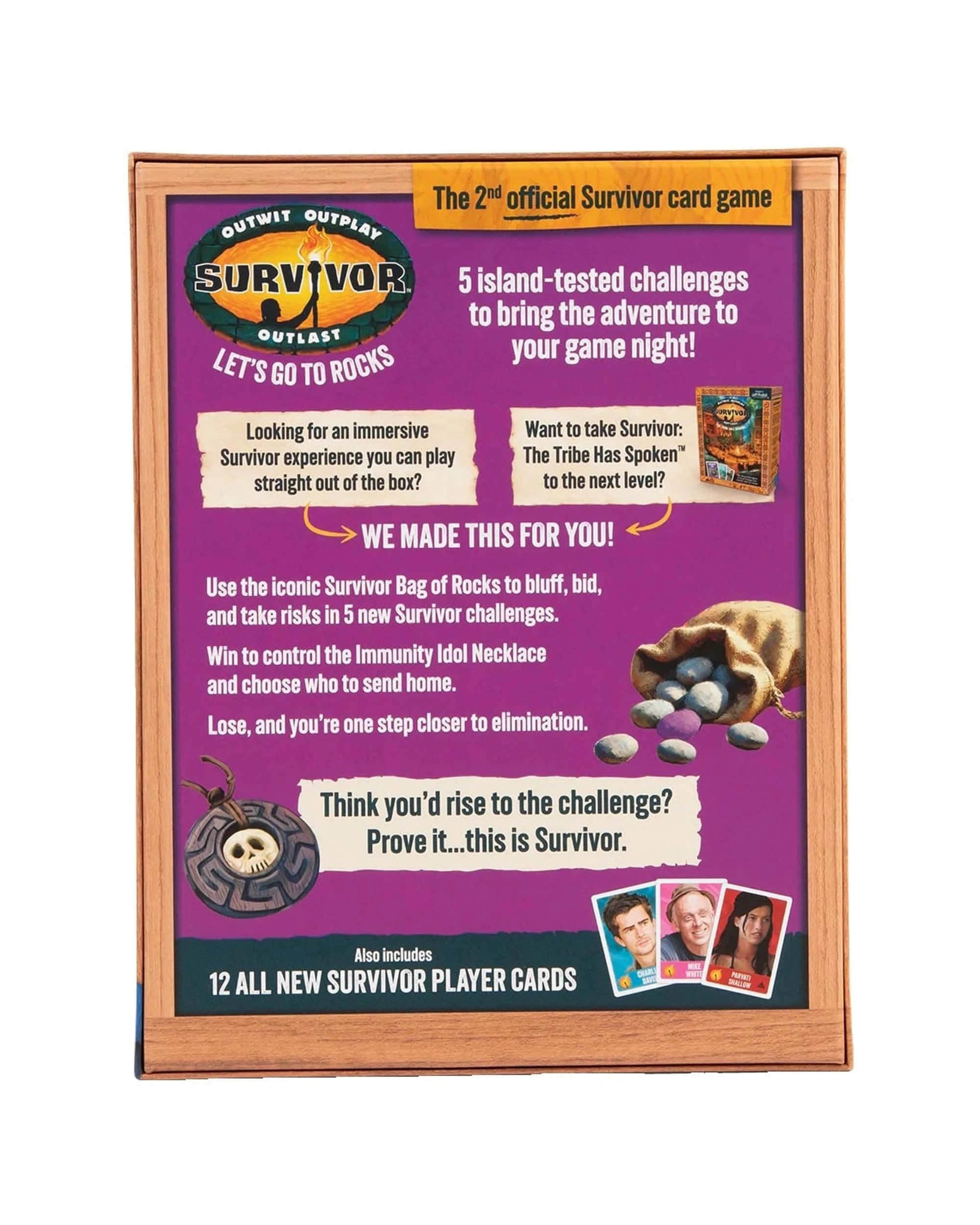 7 Survivor Let's Go To Rocks Card Game, 7 of 7