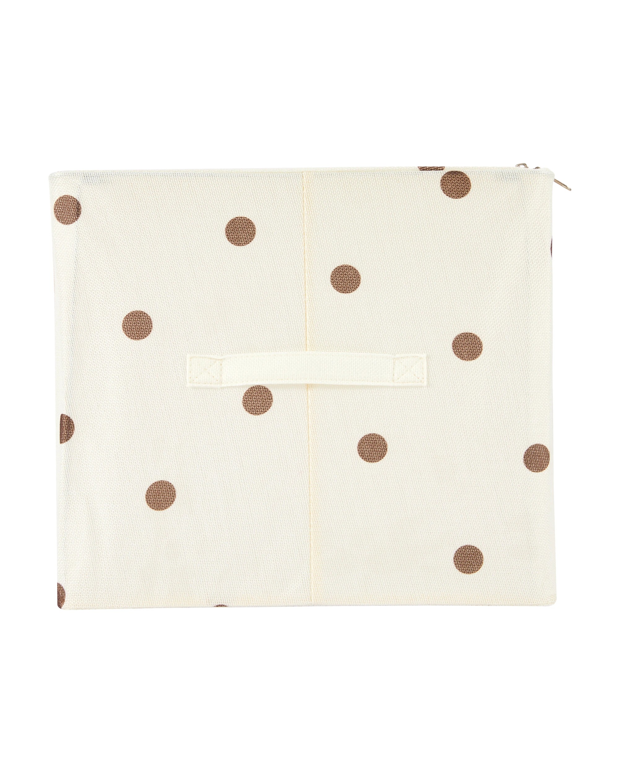 3 Linen Look Collapsible Box with Window - Large, Polka Dot, 3 of 8