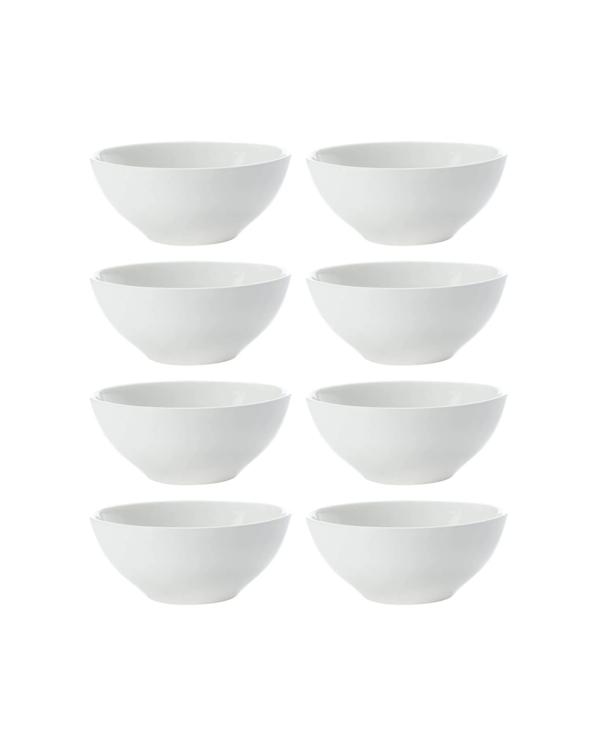 1 Maxwell & Williams 8PK White Basics Porcelain Round Sauce Bowl 9cm Set - White, 1 of 2