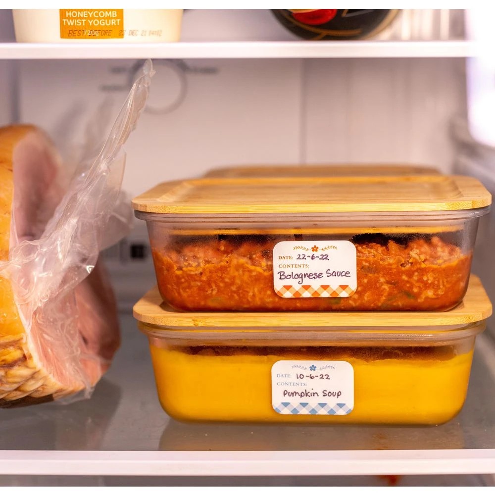 5 Avery 8UP Freezer-Safe Kitchen Labels Gingham 5 Sheets, 5 of 6