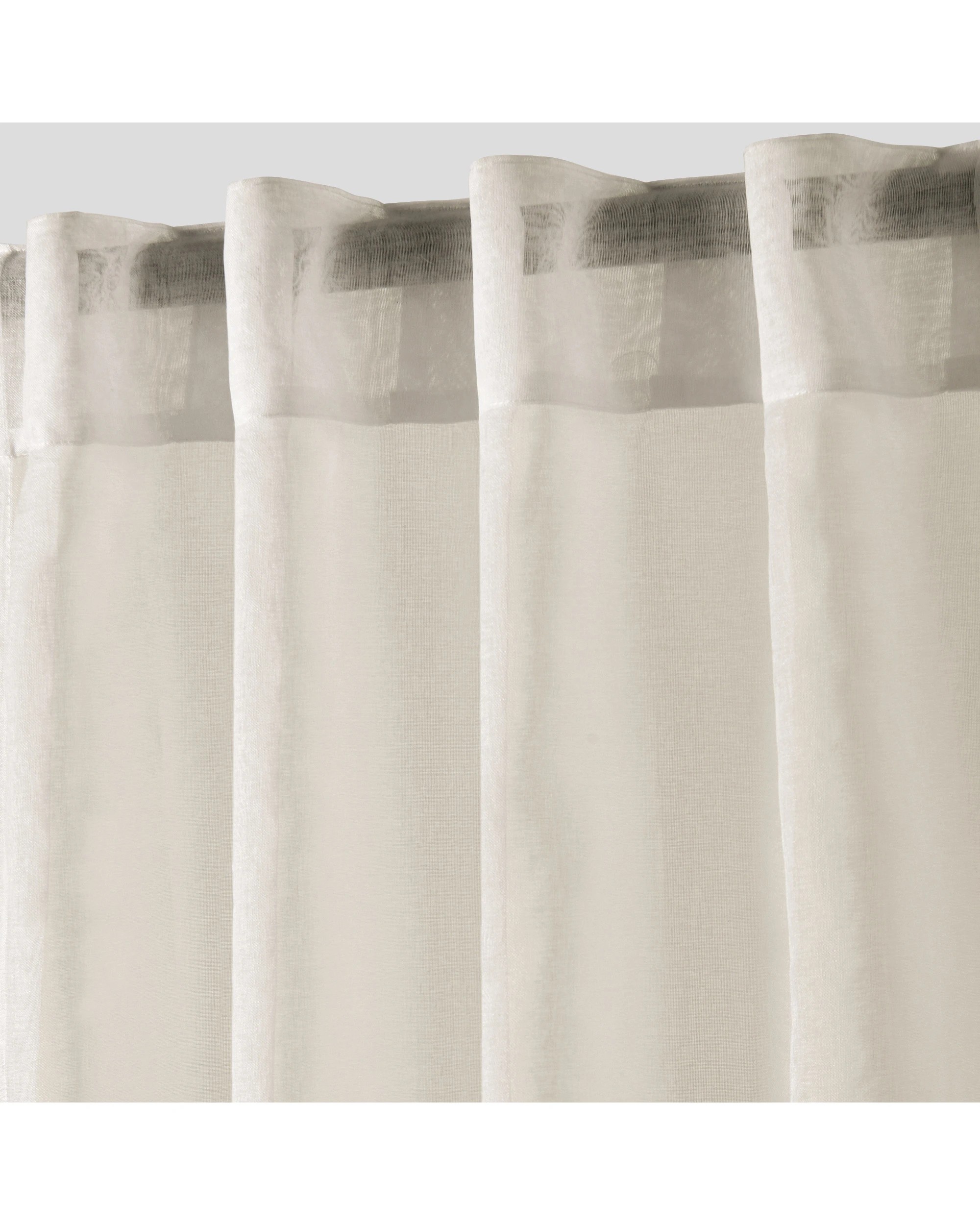 2 Cadence & Co. Kirra Sheer Concealed Tab Top Curtain Twin Pack 135x223cm - Sand, 2 of 4