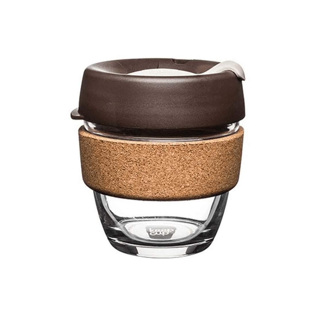 2 Keepcup Brew Cork Changemakers Small 227ml Glass Cup With Splash-proof Lid
 - Brown, 2 of 3