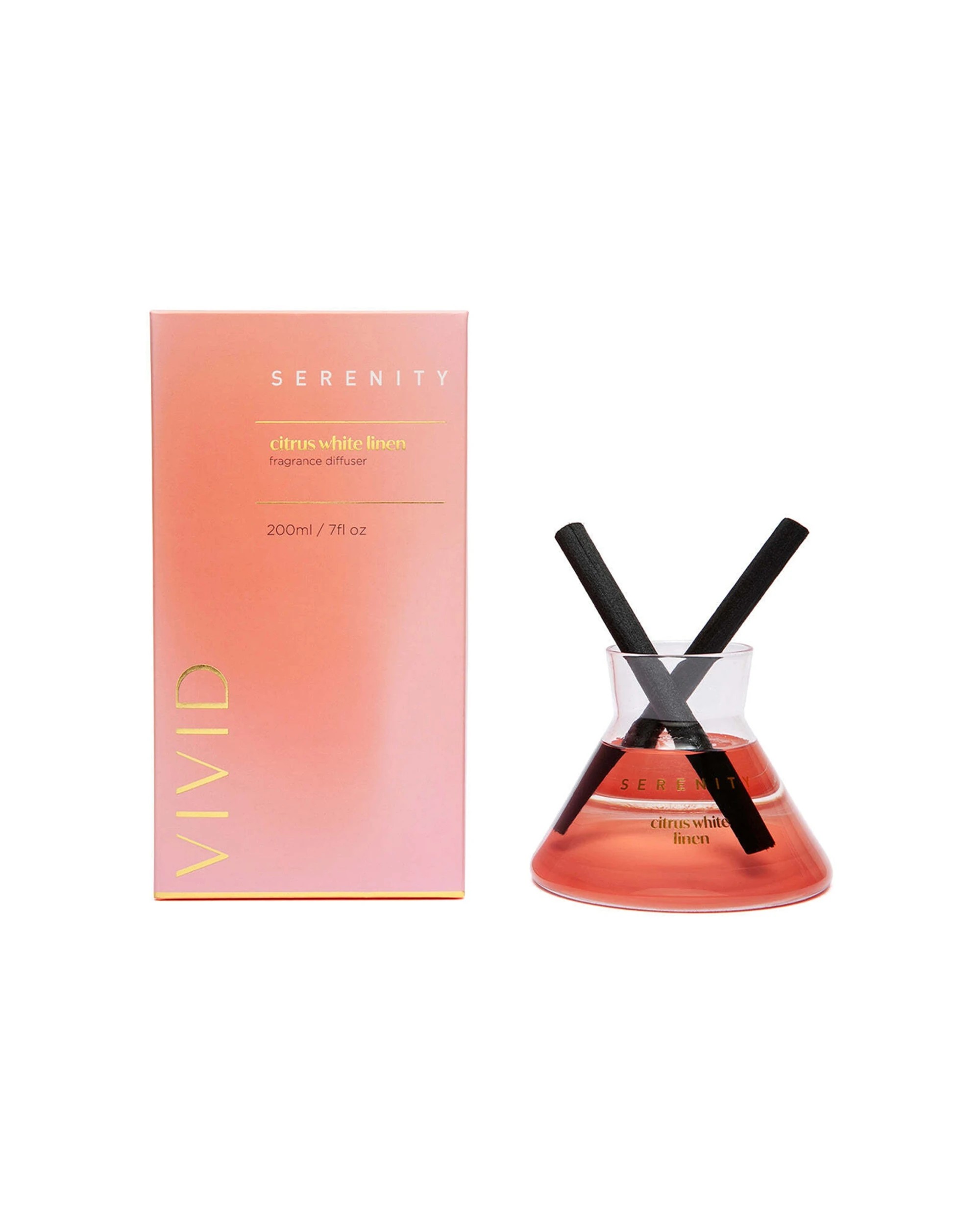 1 Serenity Reed Diffuser Vivid Citrus White Linen Scent Home Fragrance 200ml - Pink, 1 of 1
