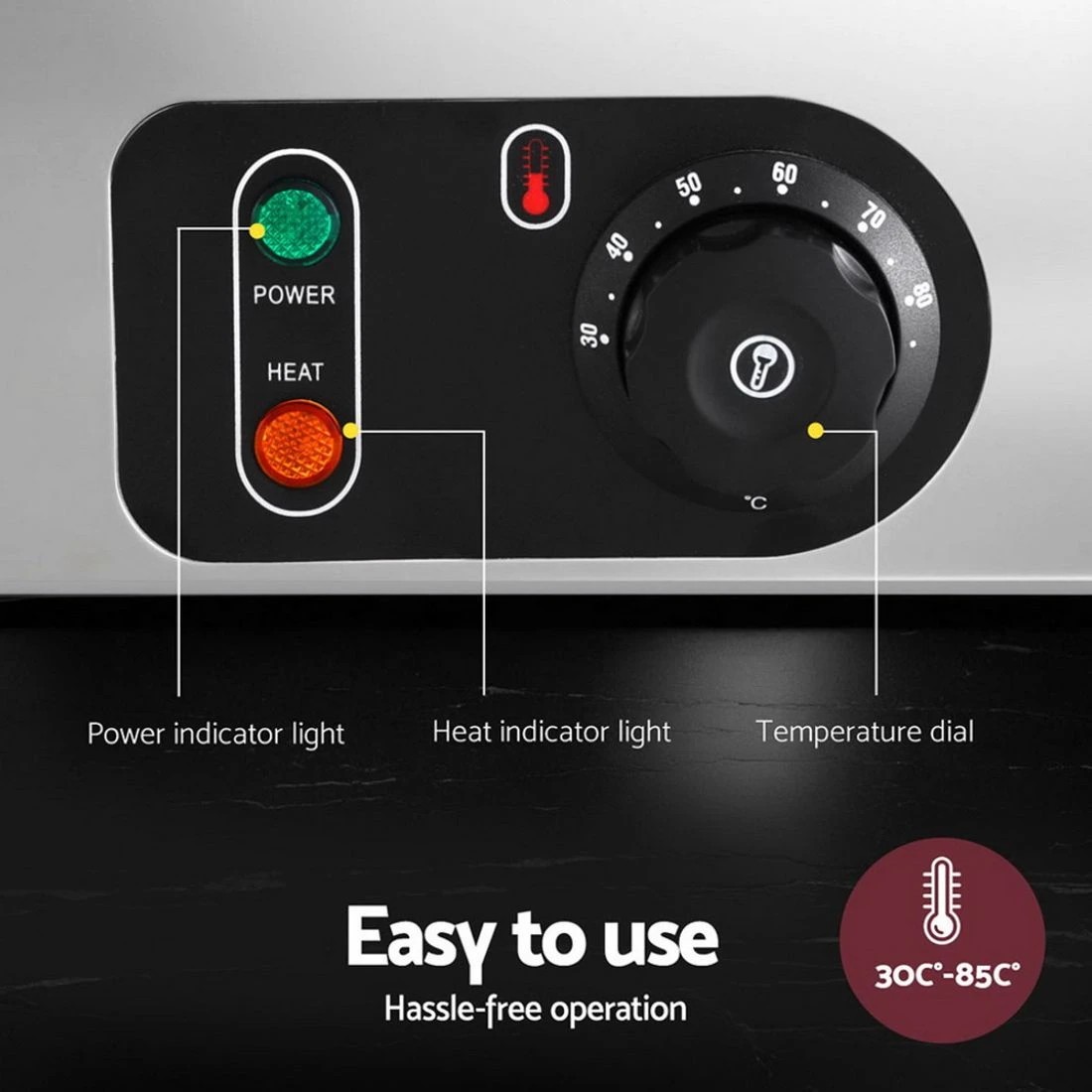 4 Devanti Commercial Food Warmer Bain Marie 4 Electric Buffet Pans - Silver, 4 of 6