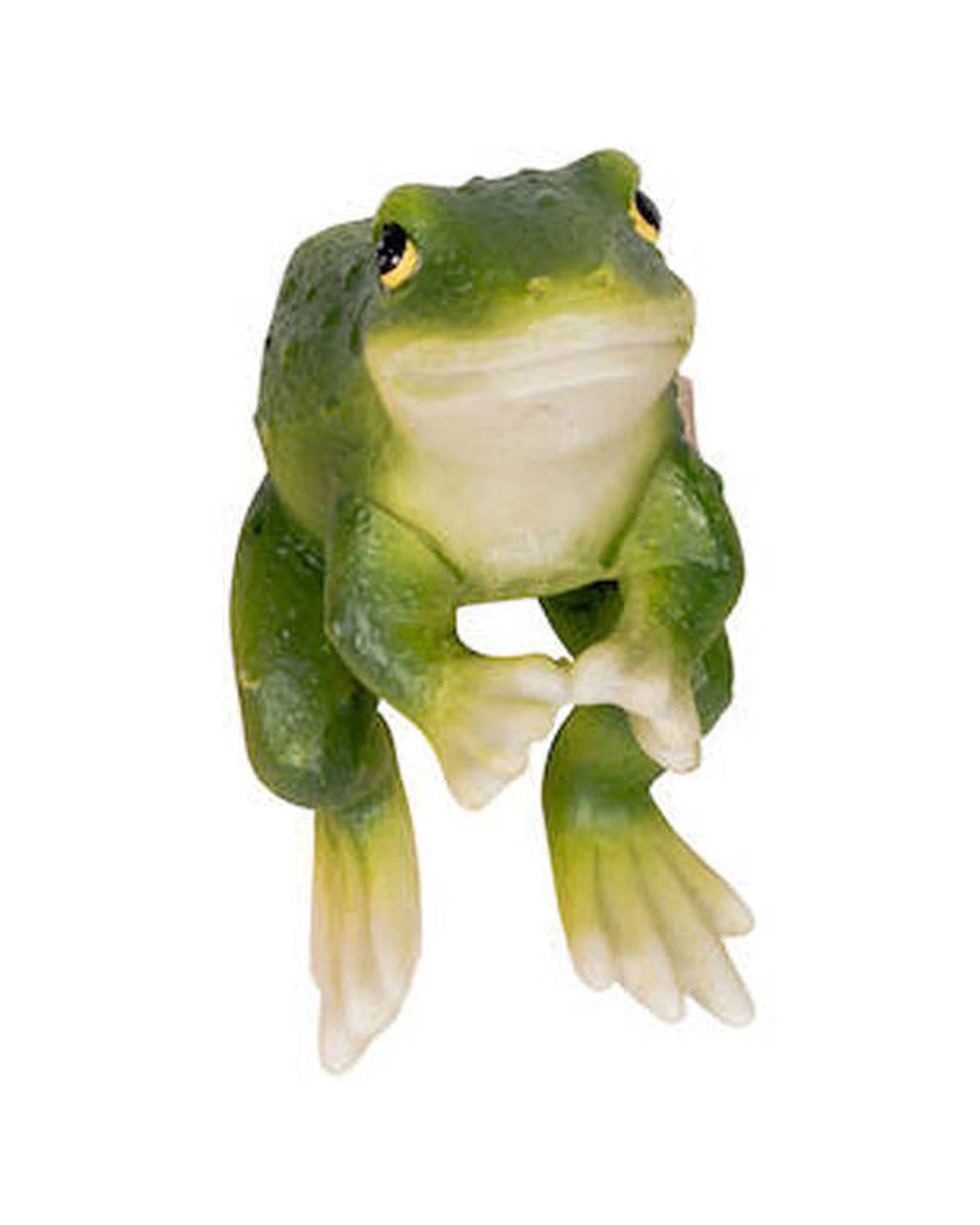 1 Alfresco Polyresin Fixed Gap Frog Pot Sitters Home Plant Pot Decor - Multi, 1 of 3