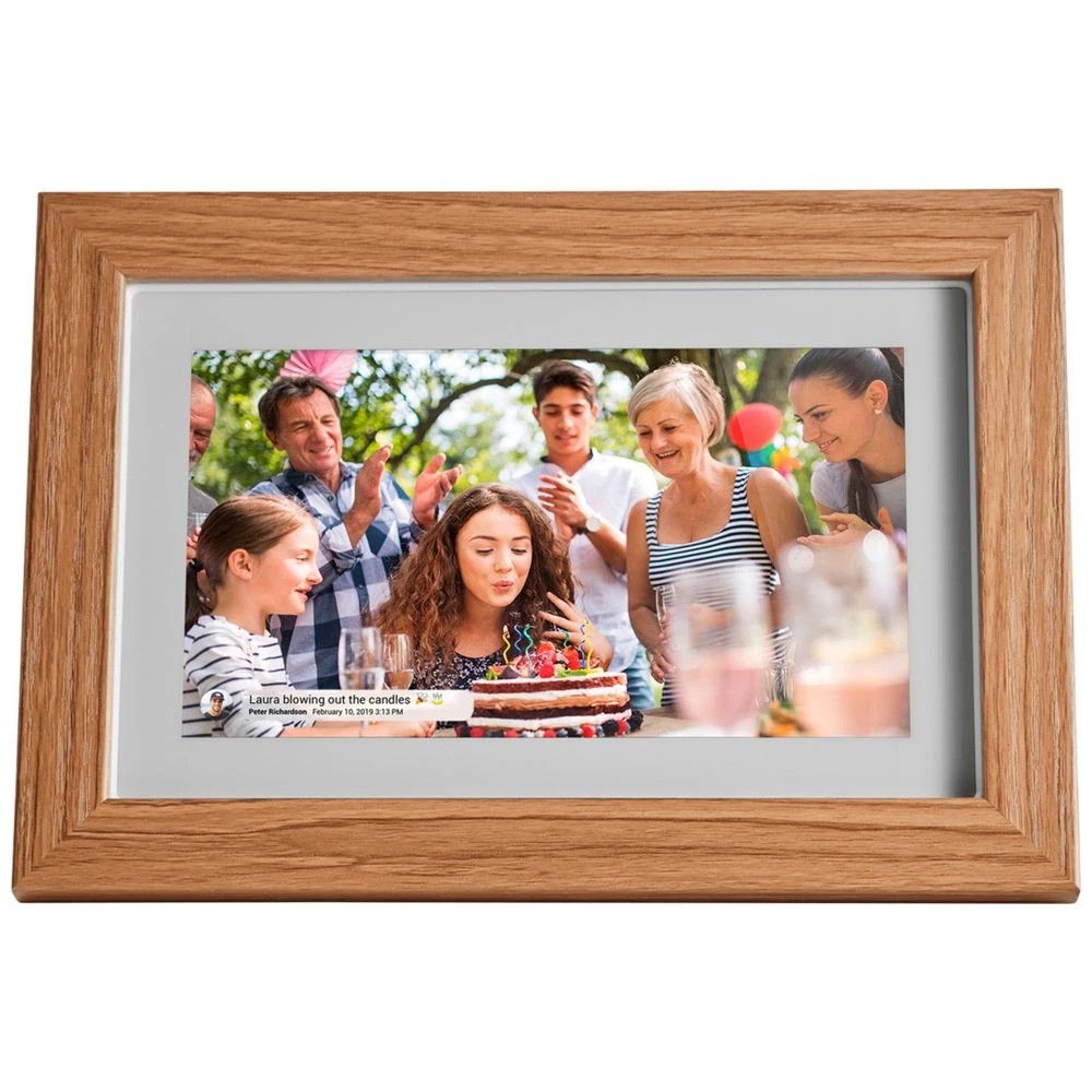 1 Jackson Frameo 7" Smart Photo Frame 16GB Oak, 1 of 4