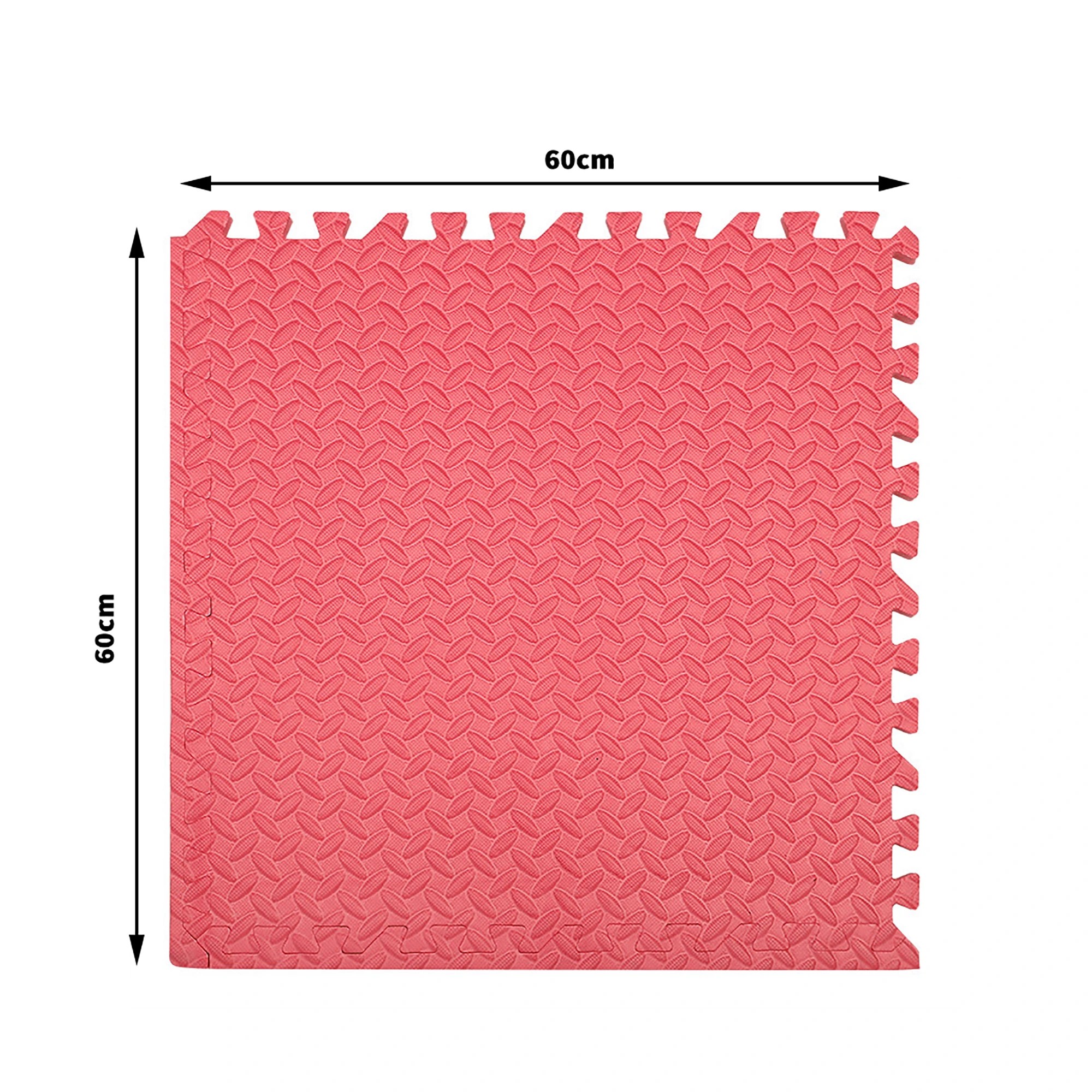 3 Bopeep Bo Peep 4X Eva Foam Mat Heavy Duty Fitness Interlock Floor Mat In Colour - Red, 3 of 6